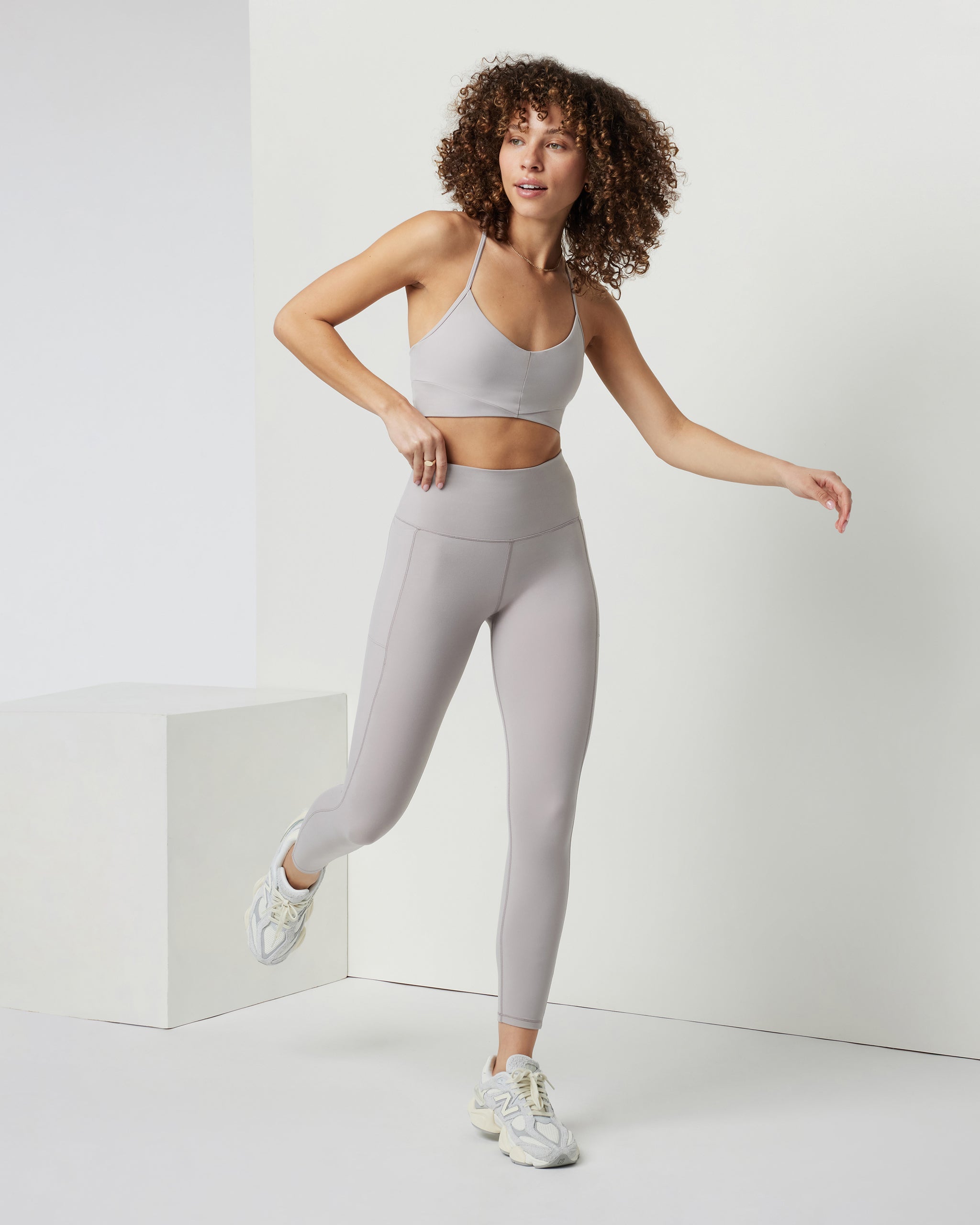 Studio Pocket Legging | Soft Pewter