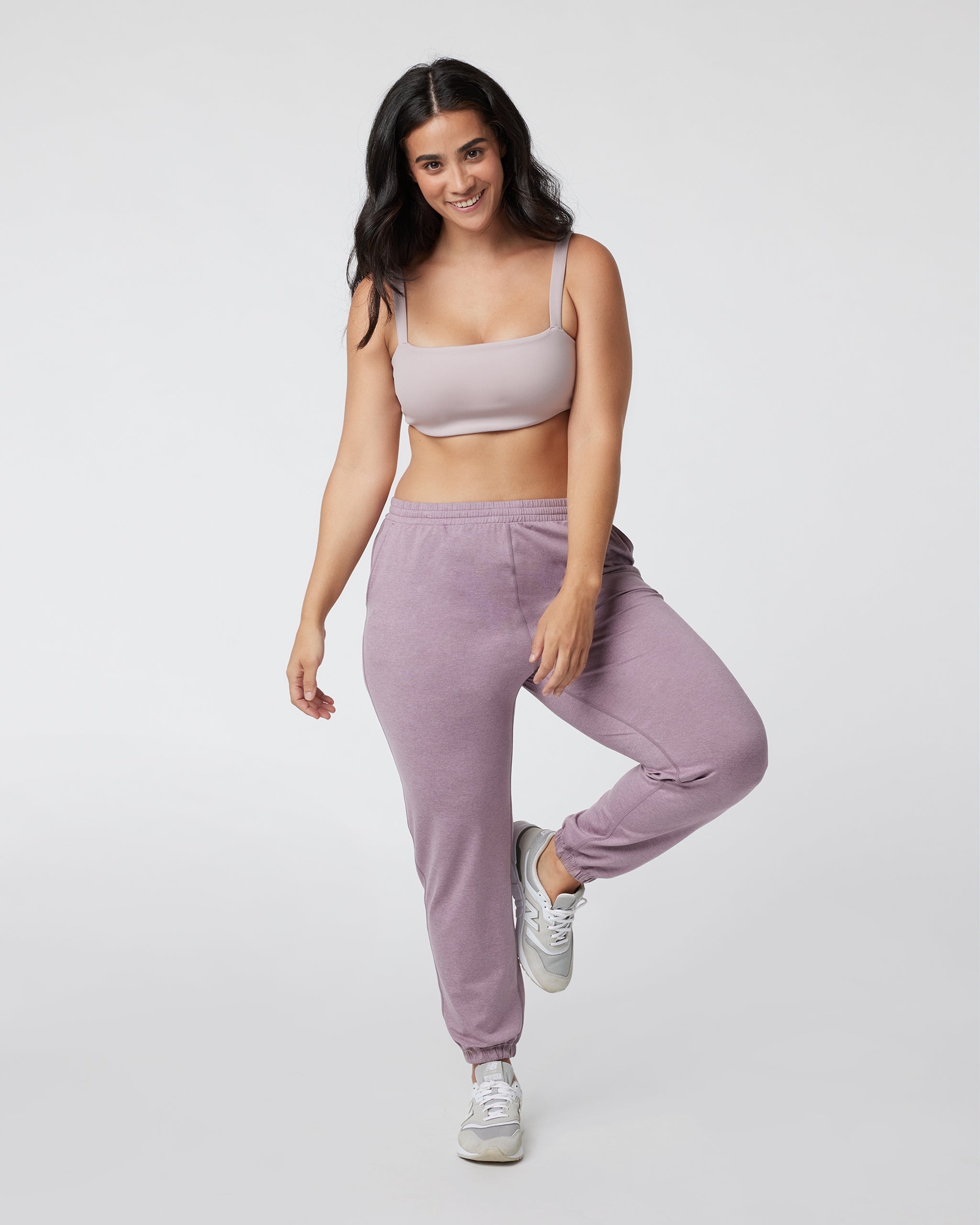 Boyfriend Sweatpant | Lilac Heather