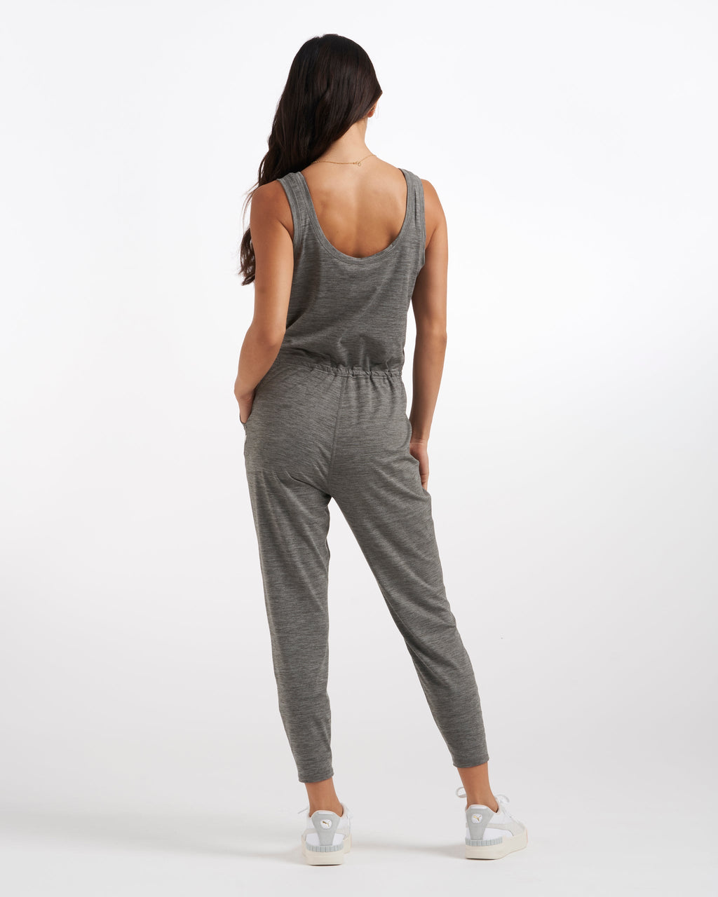 Lux At Ease Jumpsuit | Heather Grey