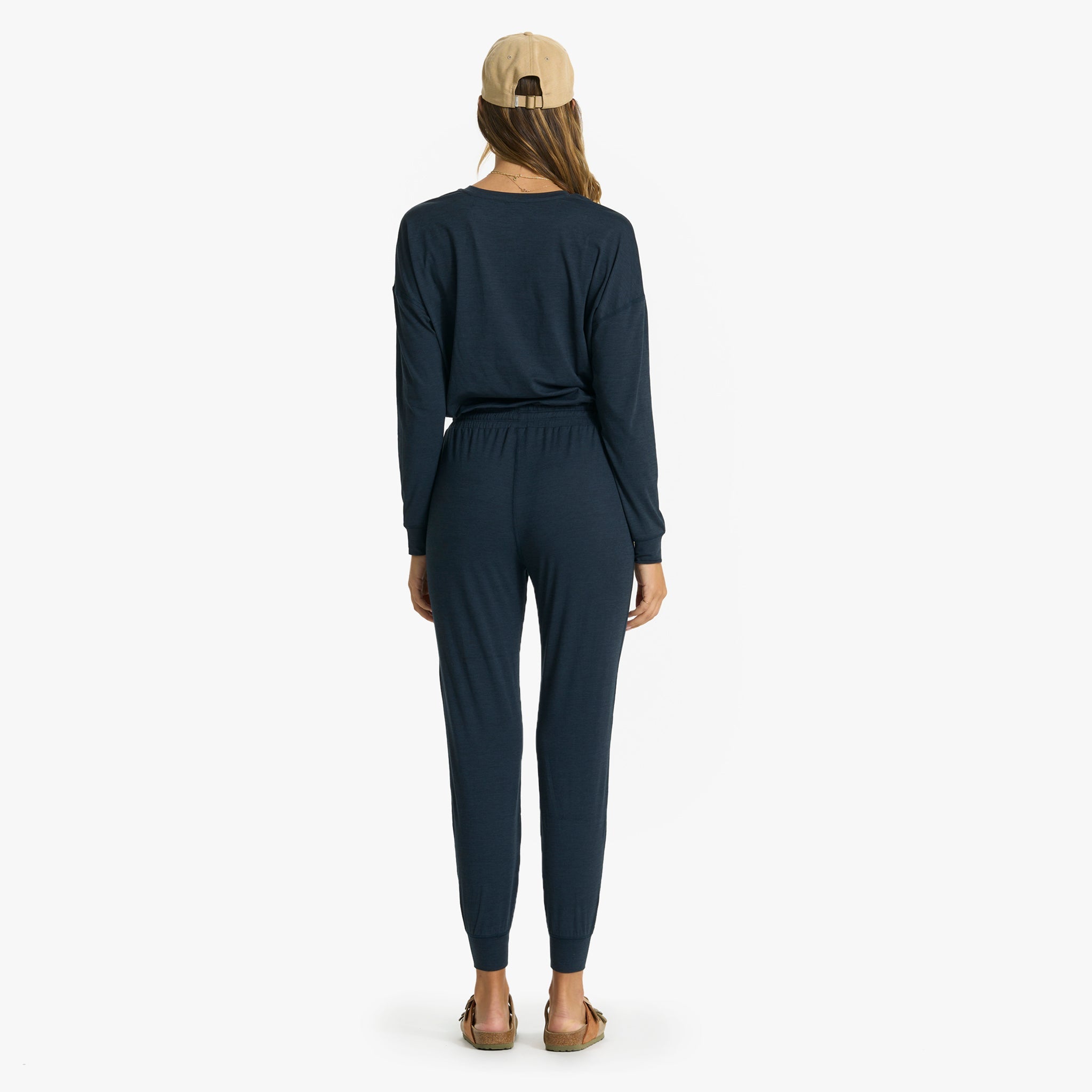 Lux Henley Jumpsuit | Ink Heather