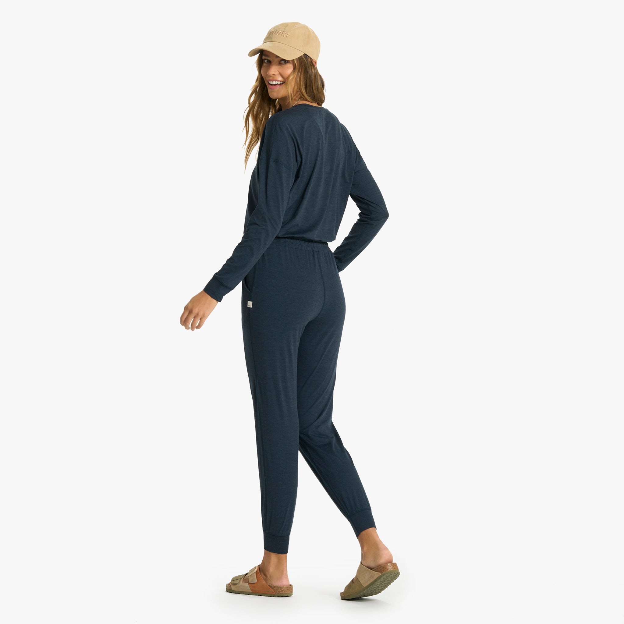 Lux Henley Jumpsuit | Ink Heather