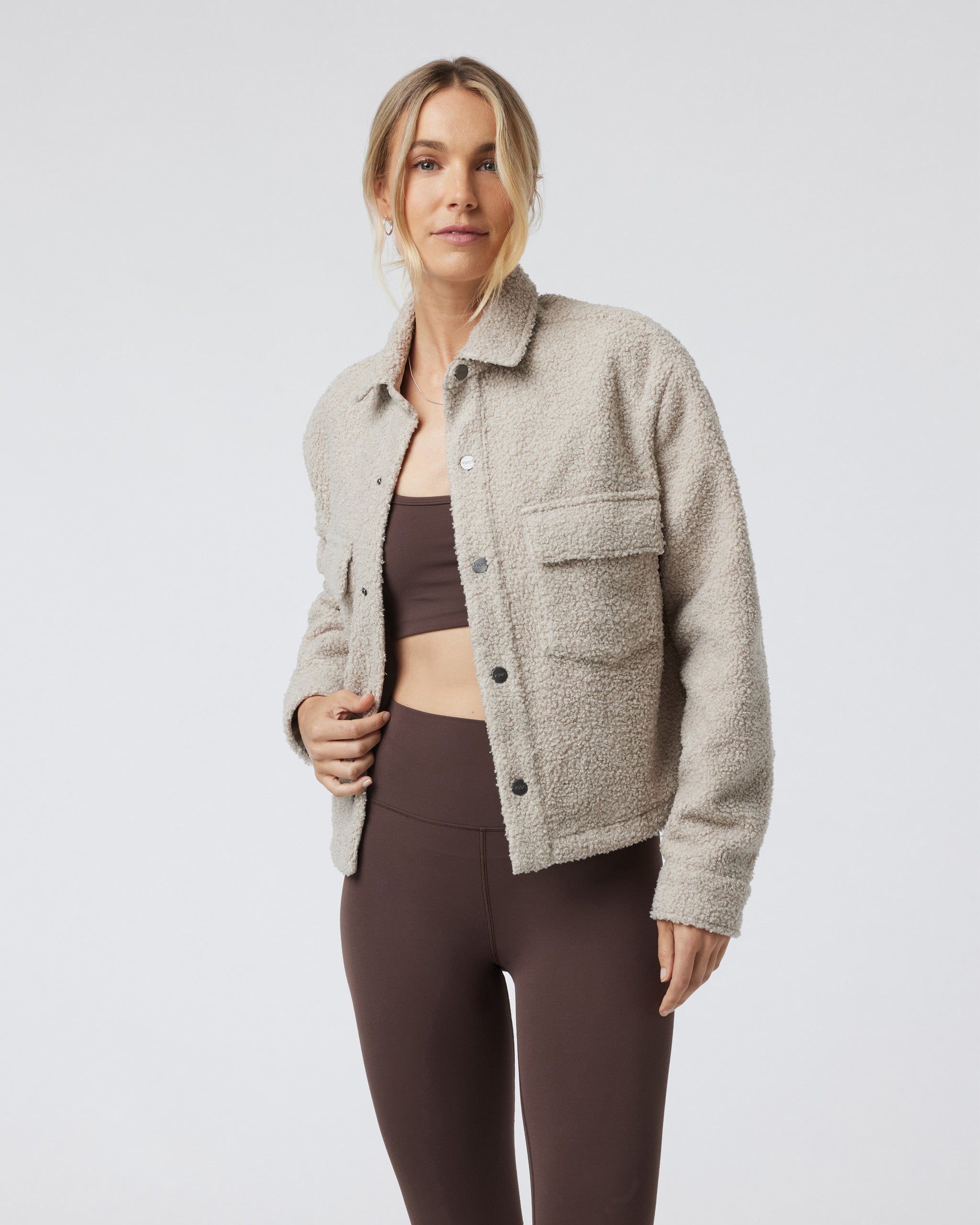 Sycamore Short Shirt Jacket | Dark Salt