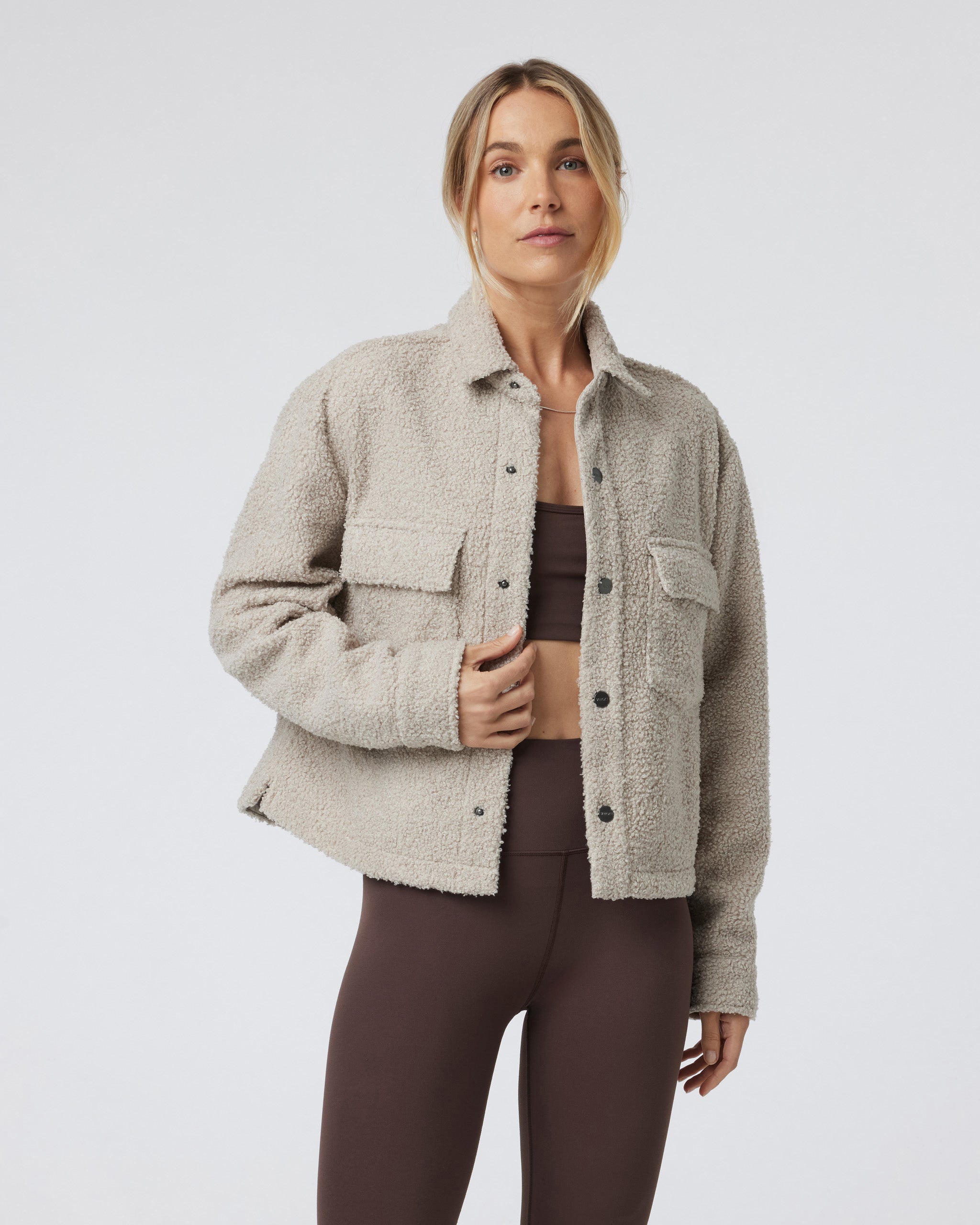 Sycamore Short Shirt Jacket | Dark Salt