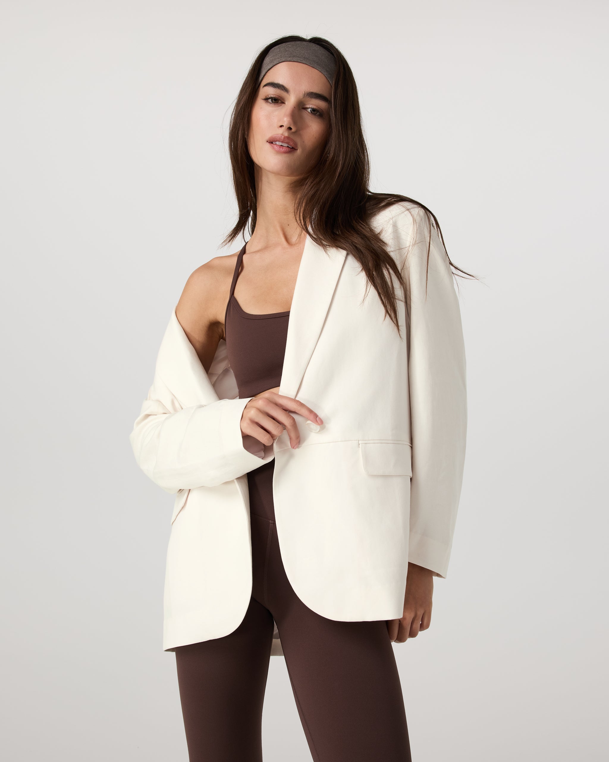 Trestles Twill Blazer | Marshmallow