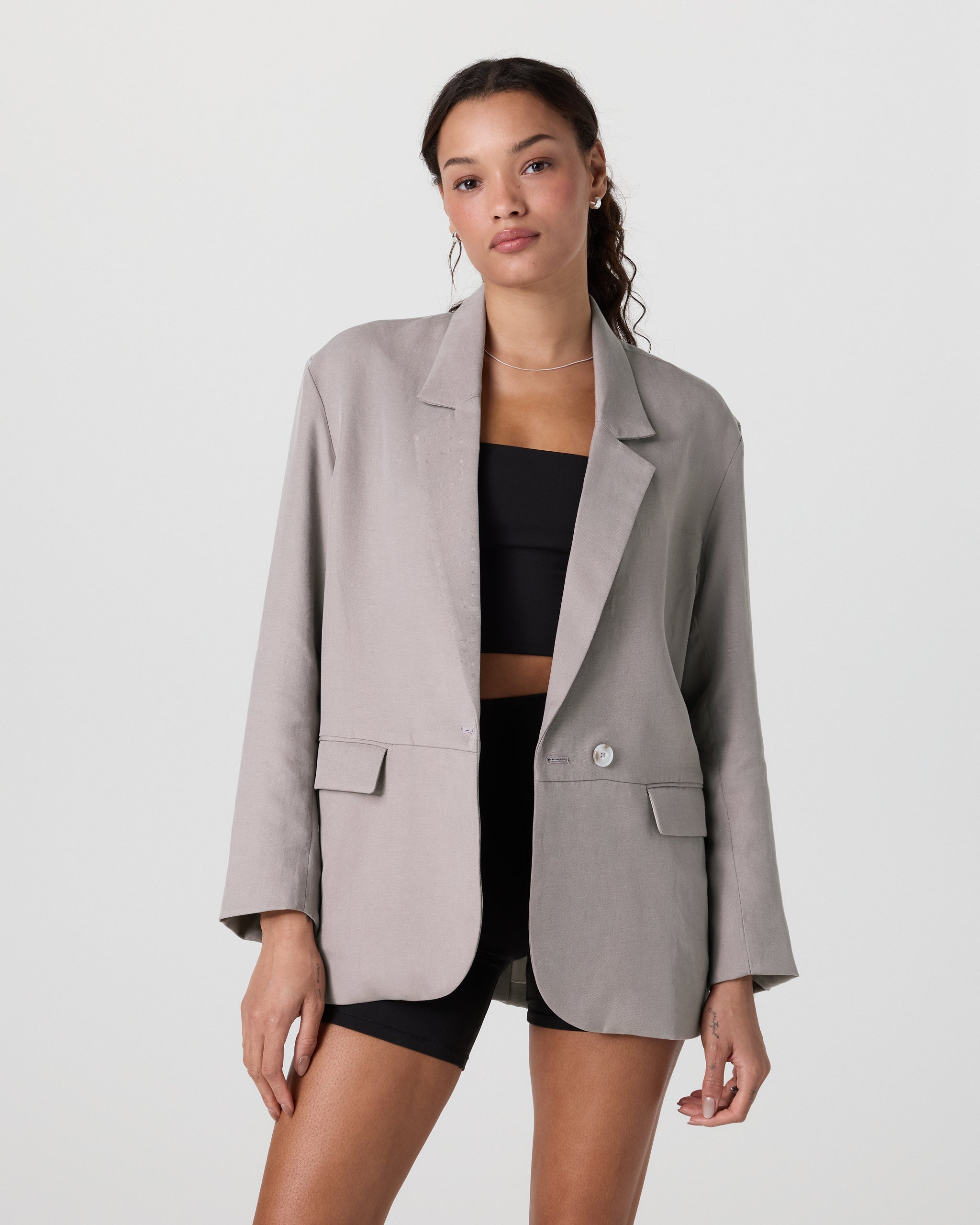 Trestles Twill Blazer | Pebble