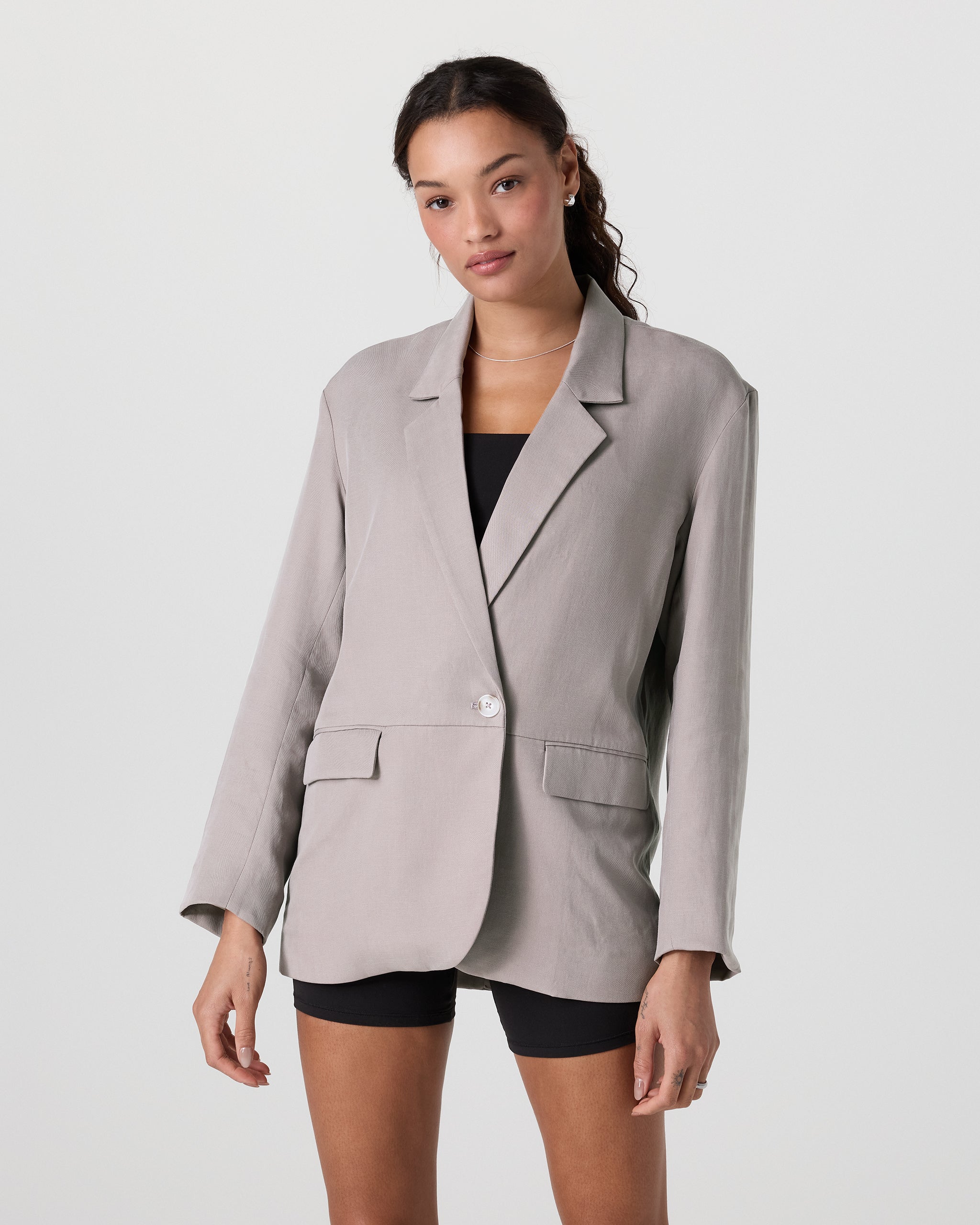 Trestles Twill Blazer | Pebble