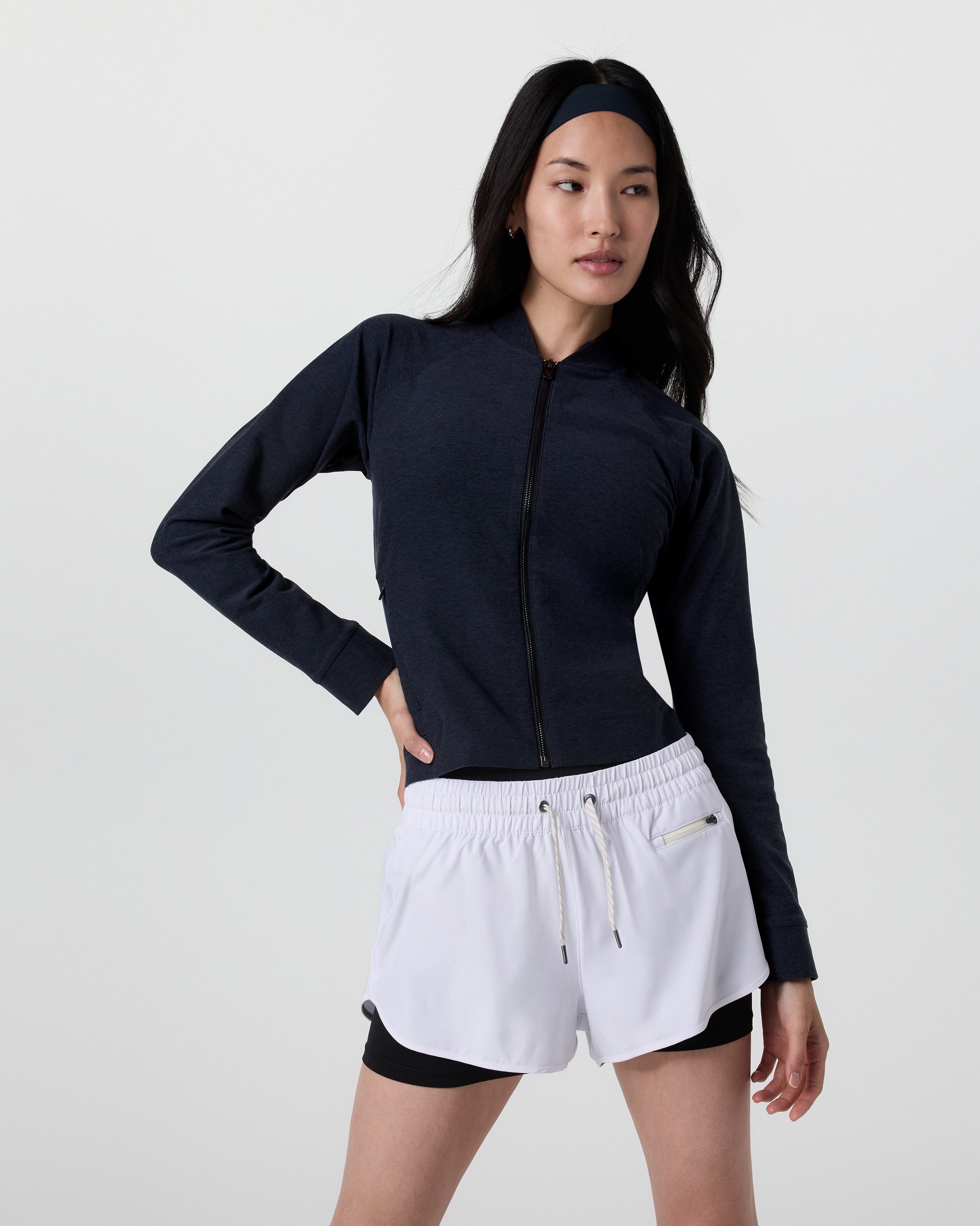 Elevation Track Jacket | Midnight Heather