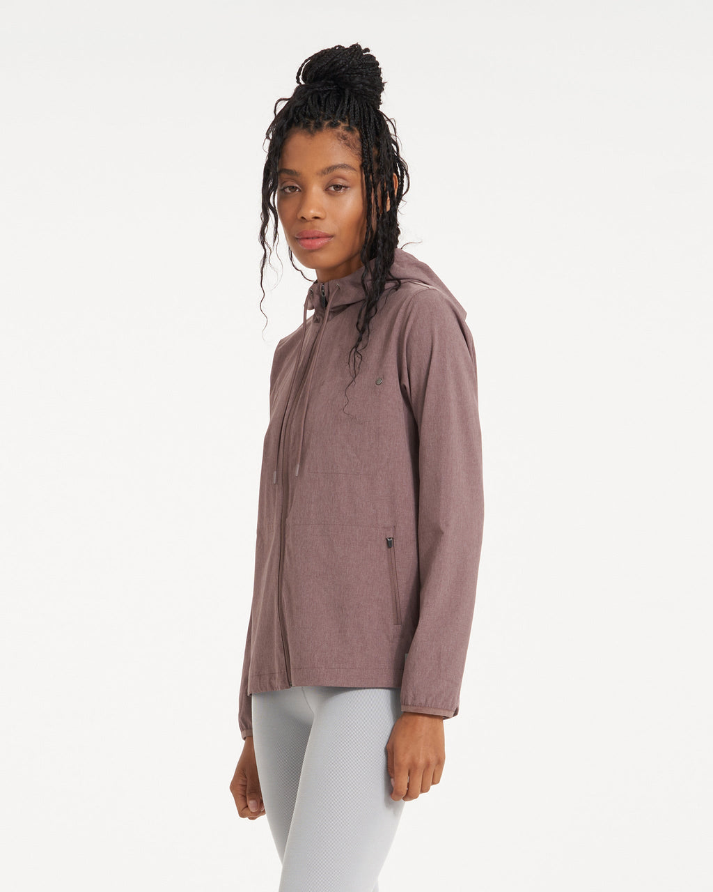 Womens Outdoor Trainer Shell | Hazel Linen Texture