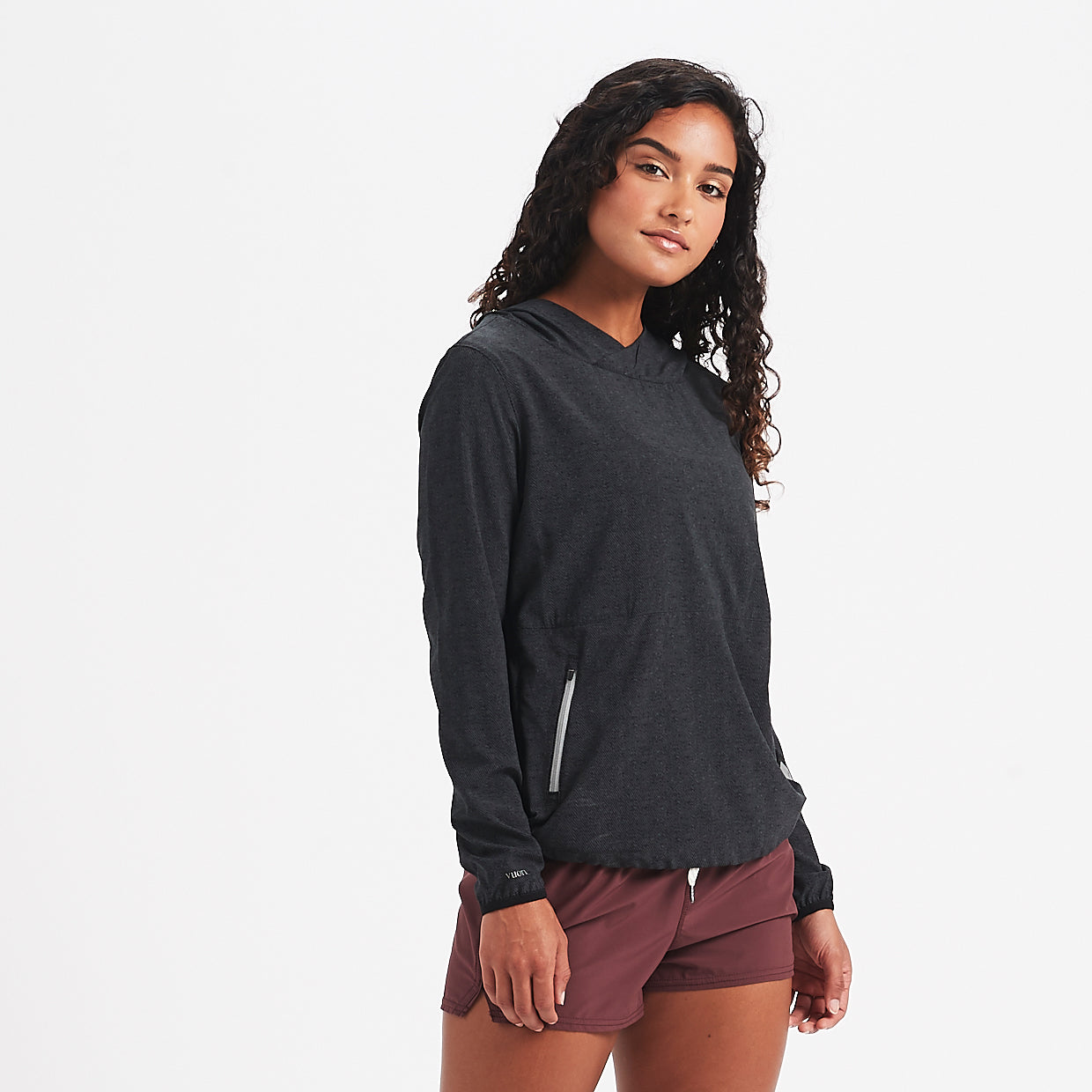 Westerly Packable Pullover | Charcoal Twill Texture