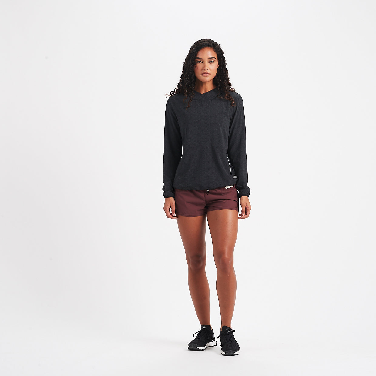 Westerly Packable Pullover | Charcoal Twill Texture