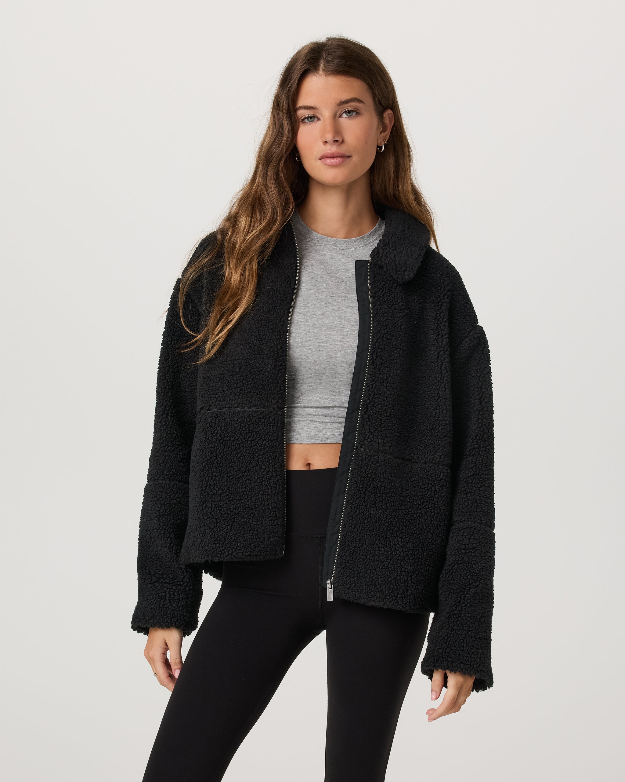 Lou Full Zip Jacket | Black