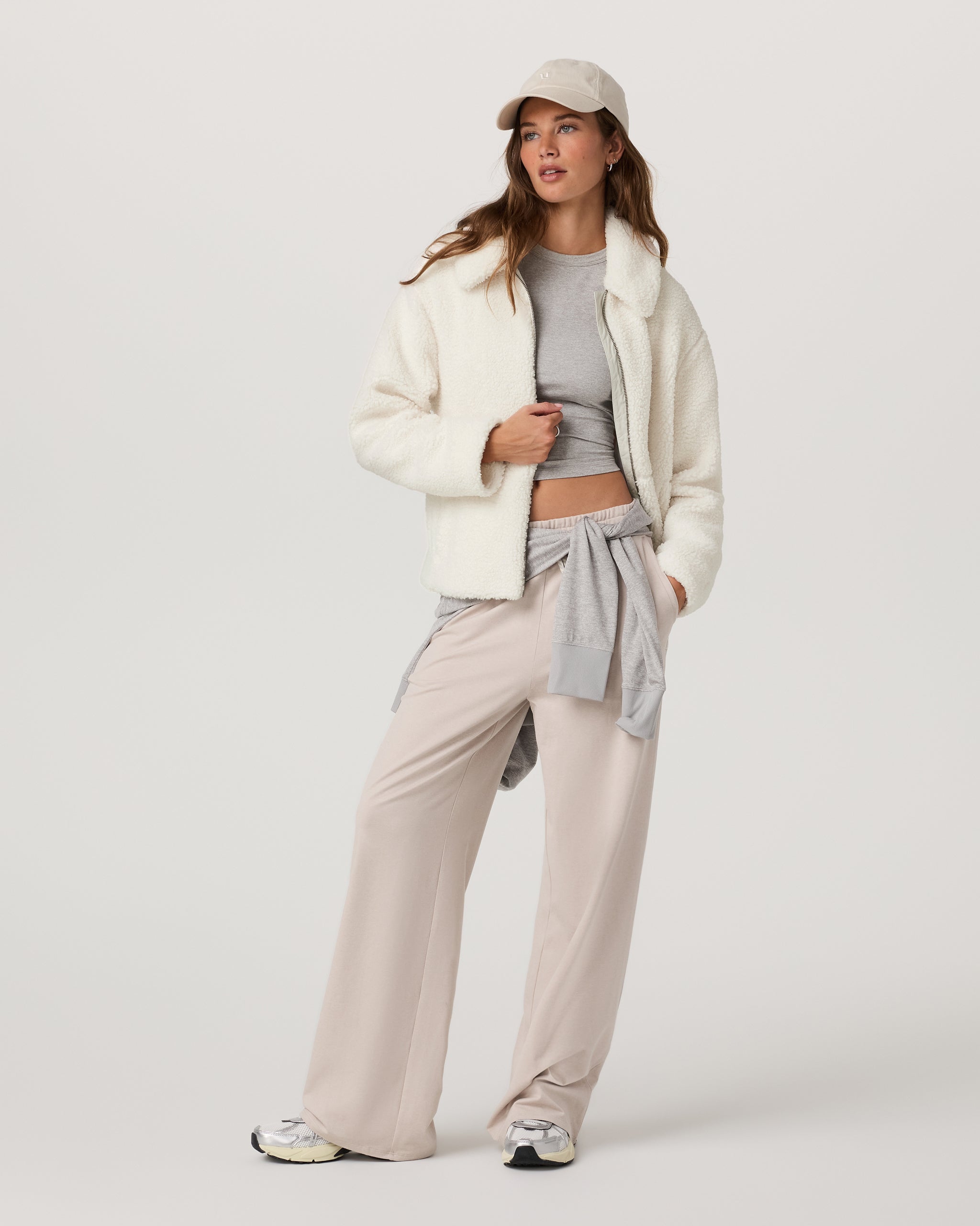 Lou Full Zip Jacket | Marshmallow