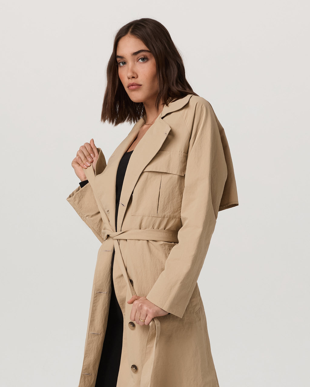 Rhodes Trench Coat | Khaki
