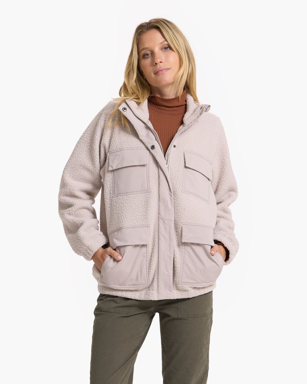 Utility Sherpa Jacket | Dark Salt