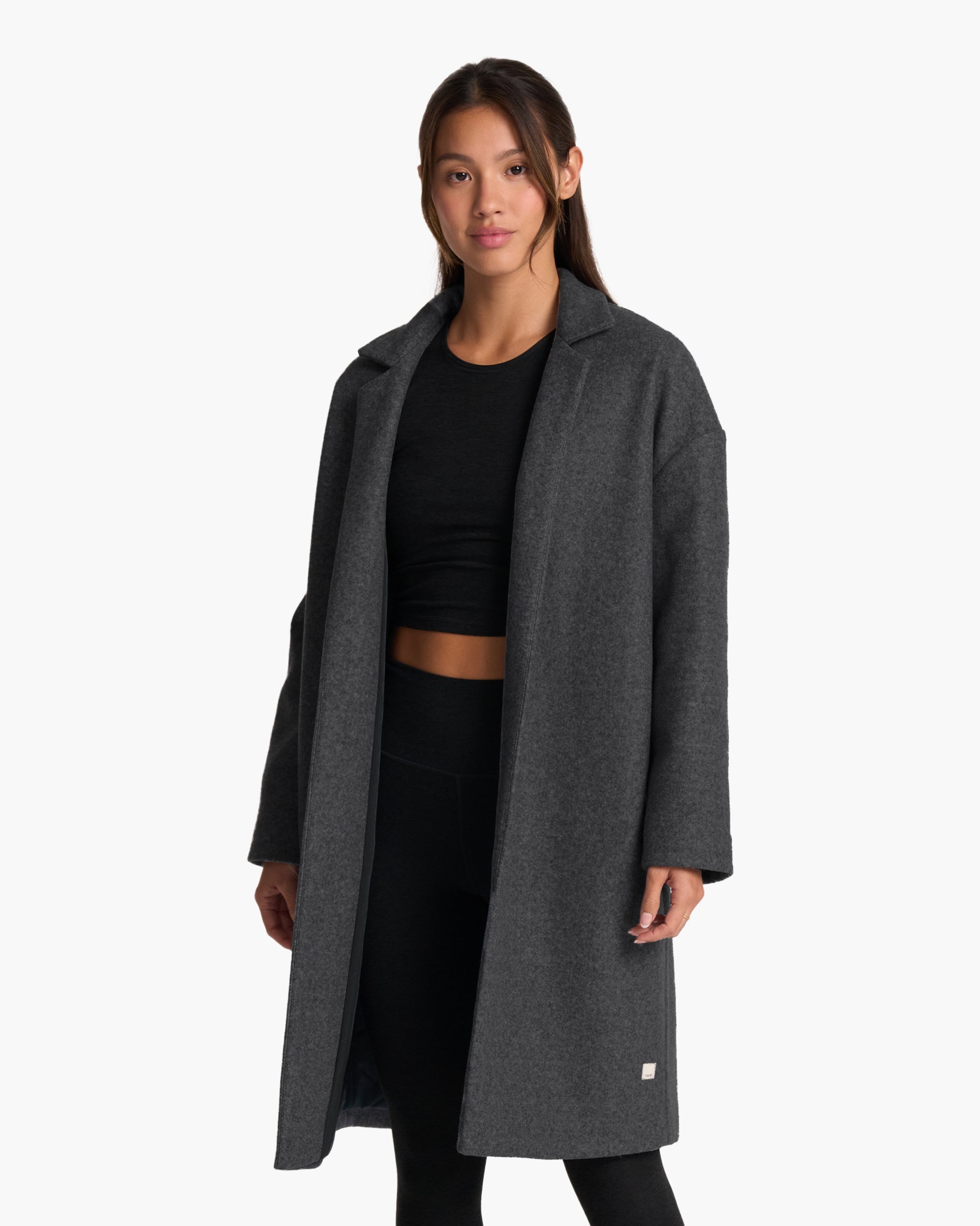 Soho Melton Trench | Black Heather