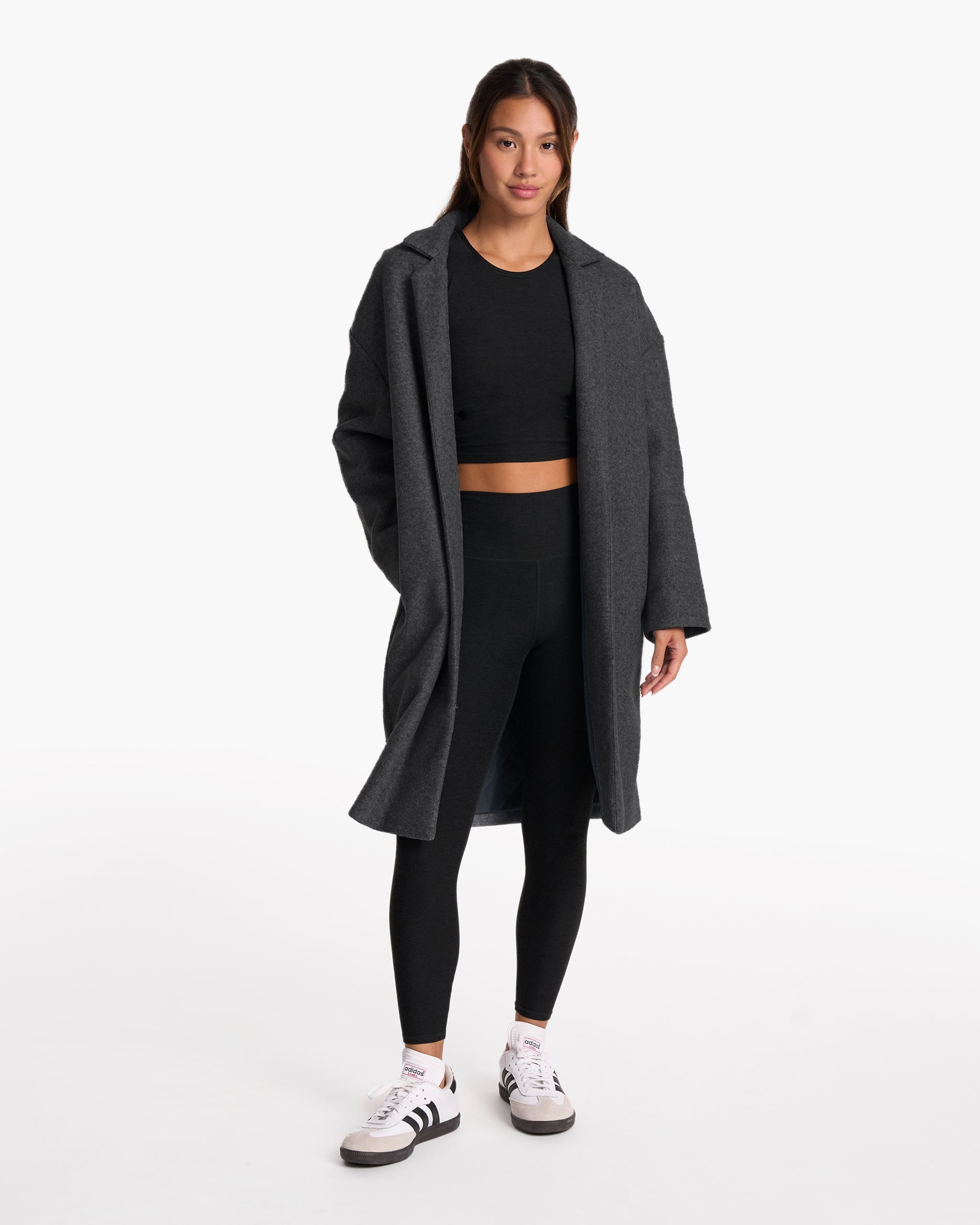 Soho Melton Trench | Black Heather