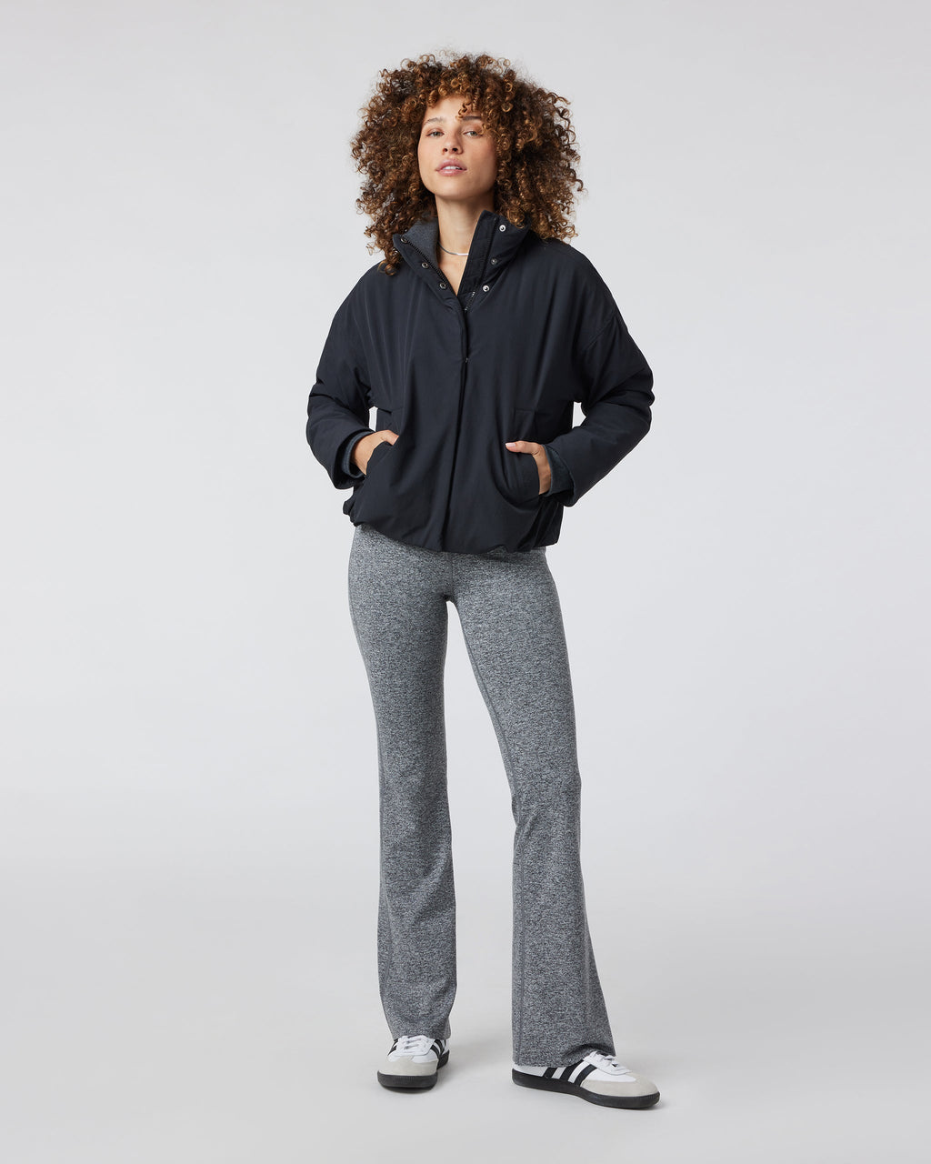 Sky Puffer Jacket | Black