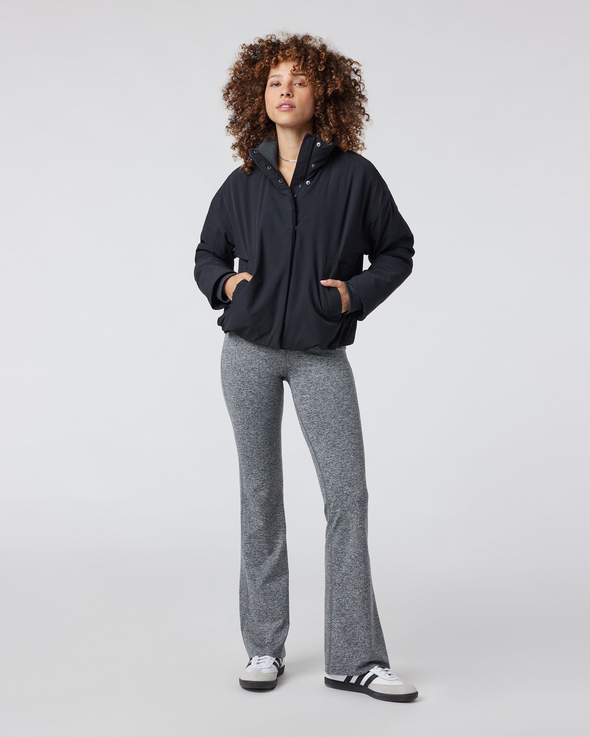 Sky Puffer Jacket | Black