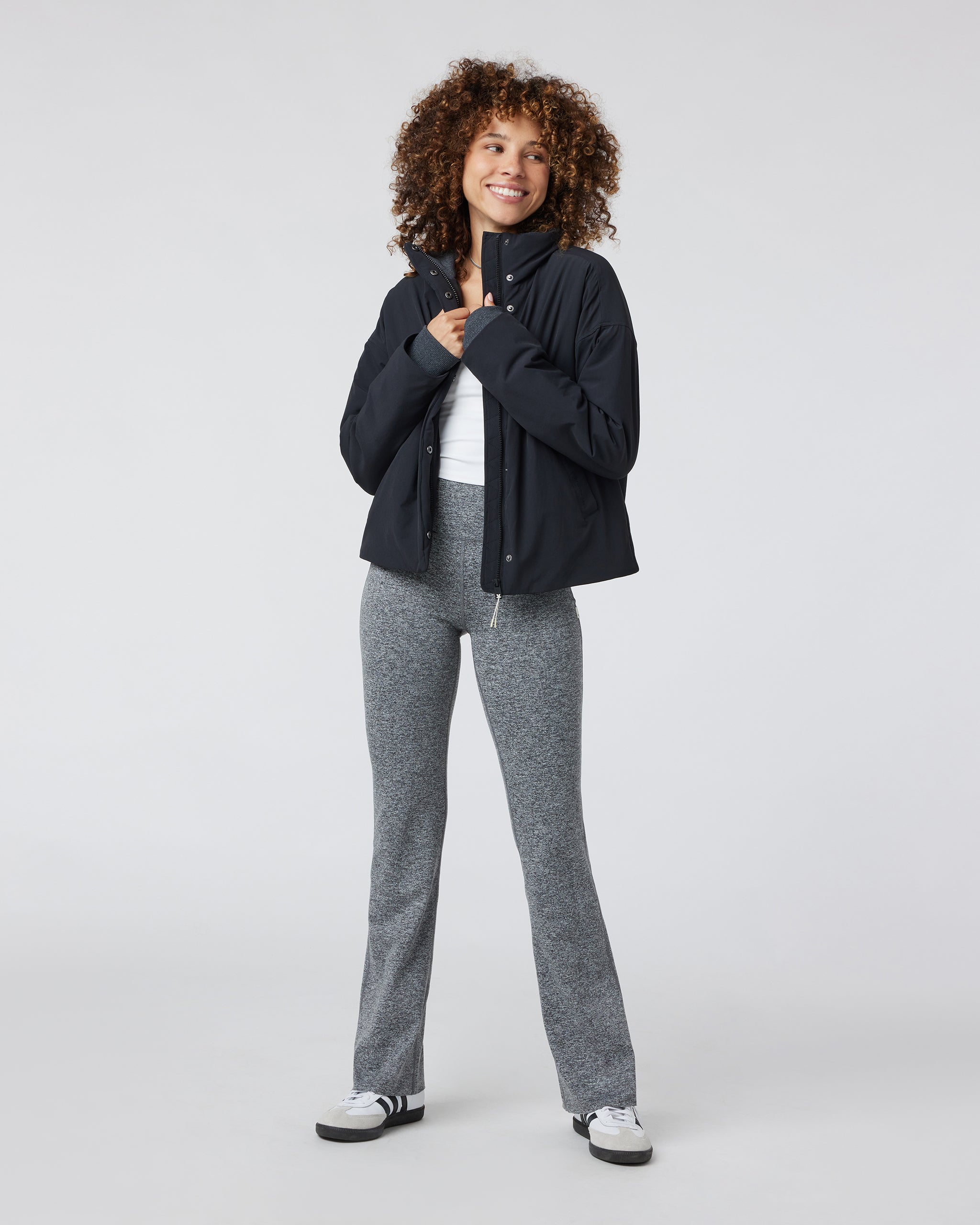 Sky Puffer Jacket | Black