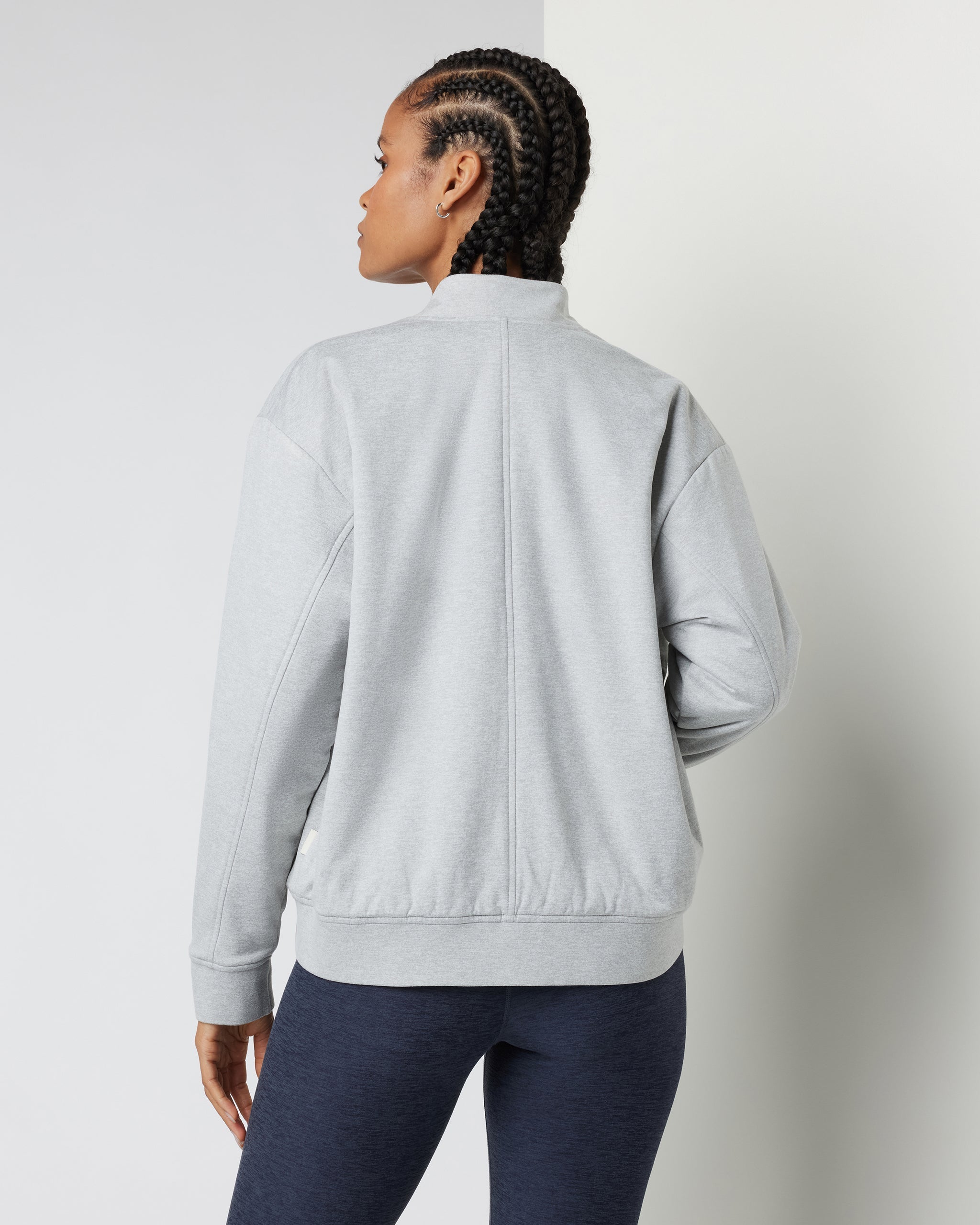 Halo Basin Bomber | Pale Grey Heather