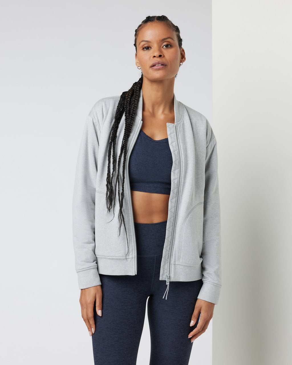 Halo Basin Bomber | Pale Grey Heather