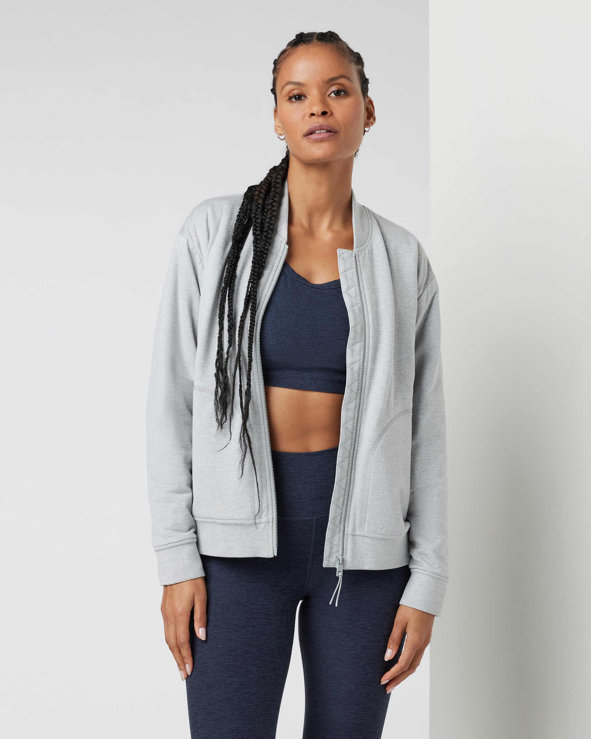Halo Basin Bomber | Pale Grey Heather