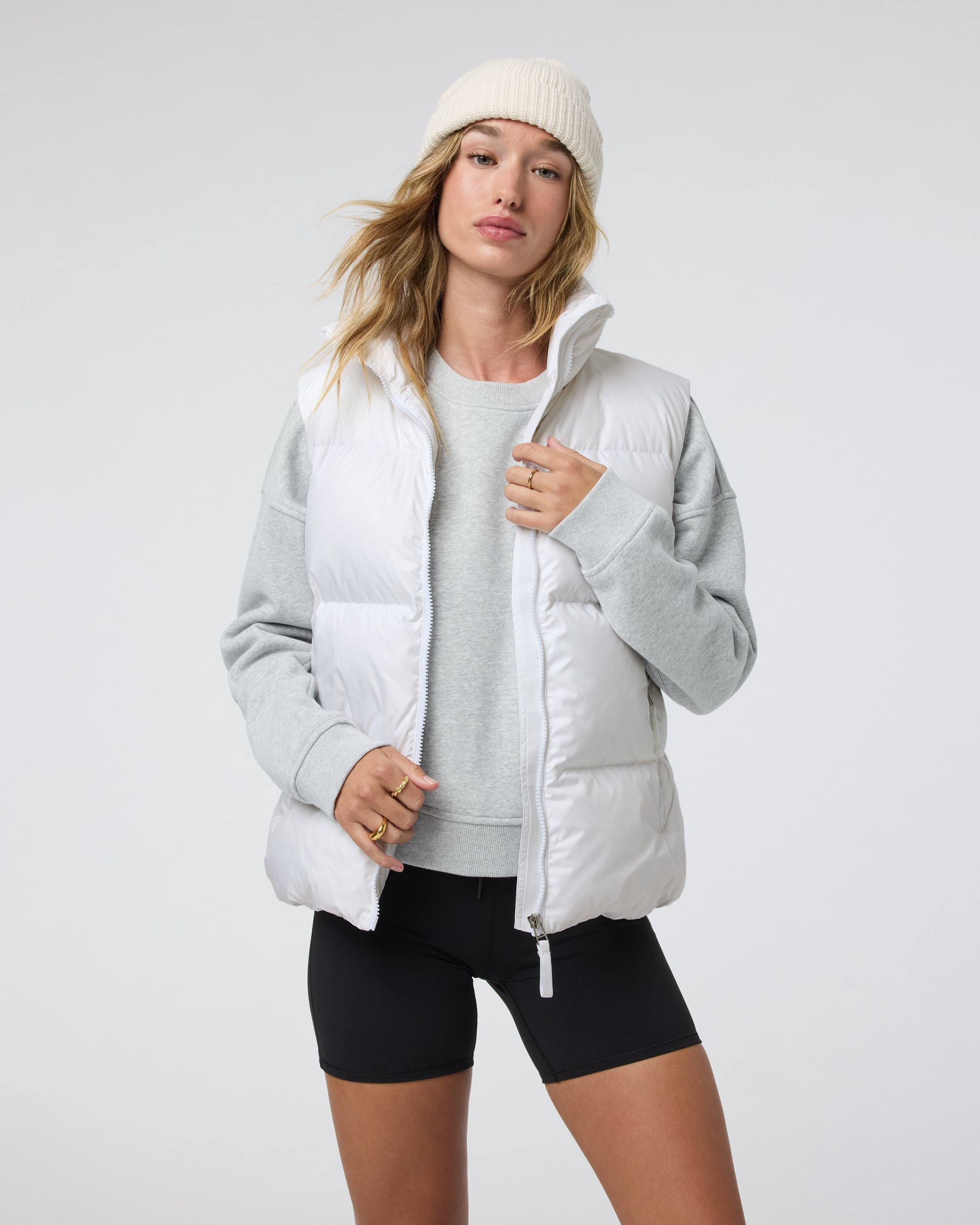 Hillside Down Vest | White