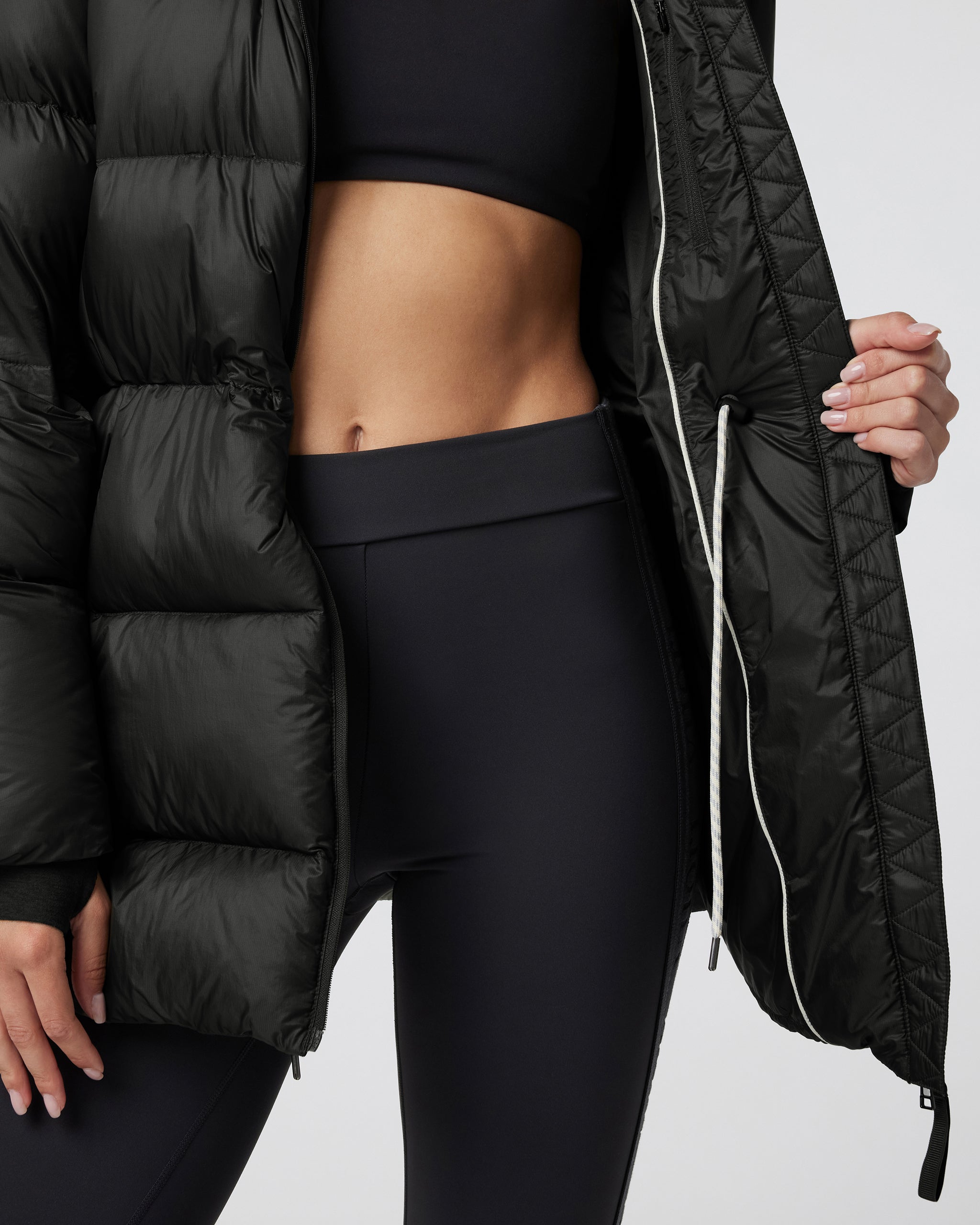 Vail Long Down Jacket | Black