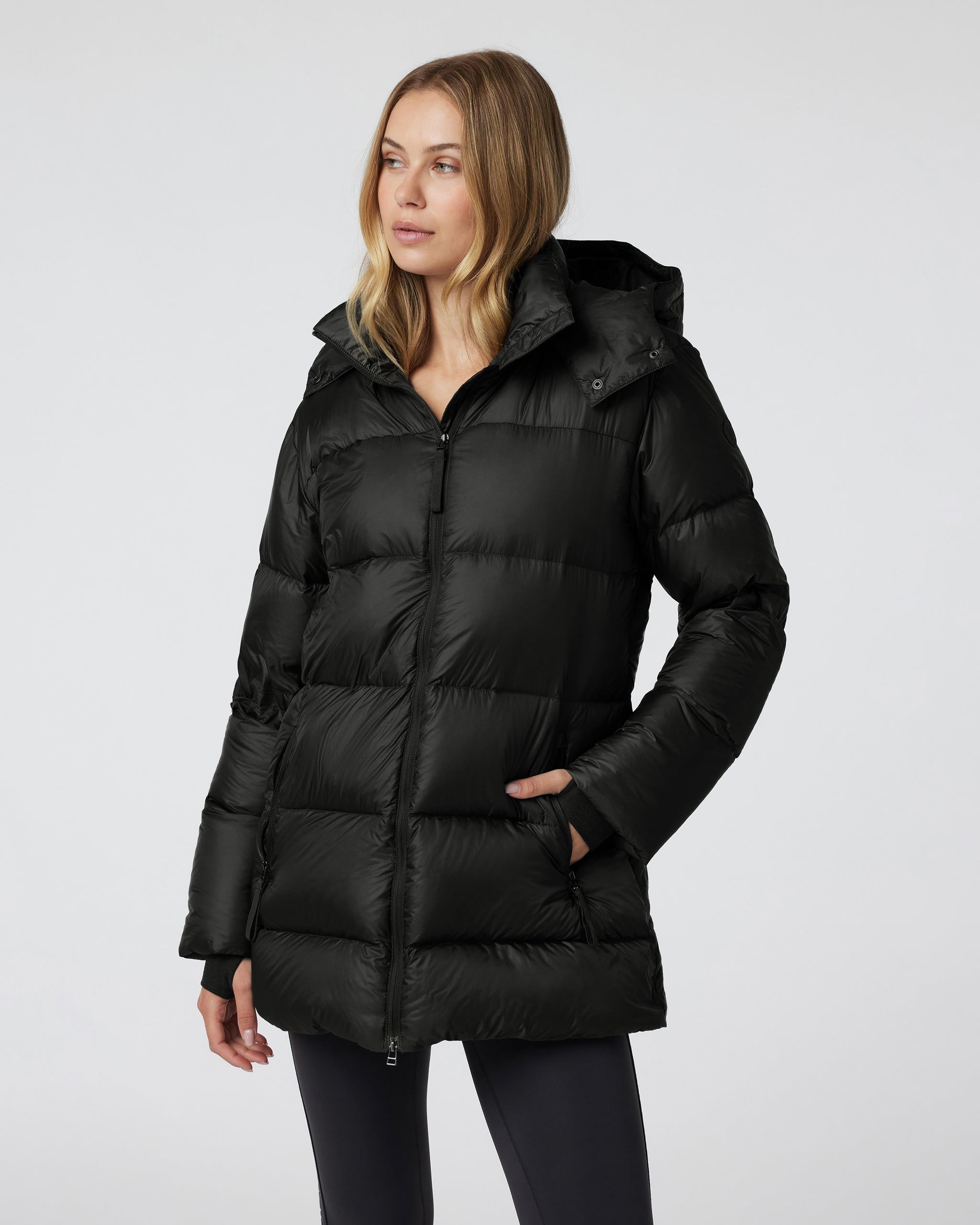 Vail Long Down Jacket | Black