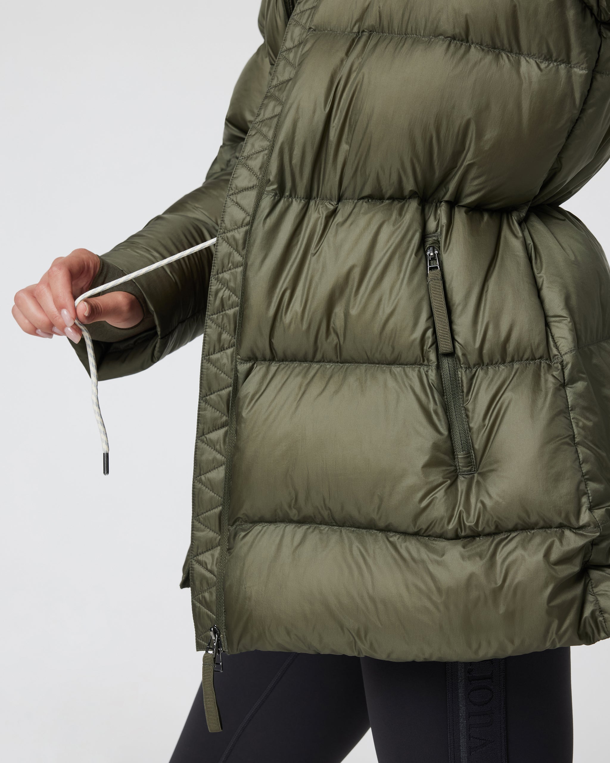 Vail Long Down Jacket | Oregano