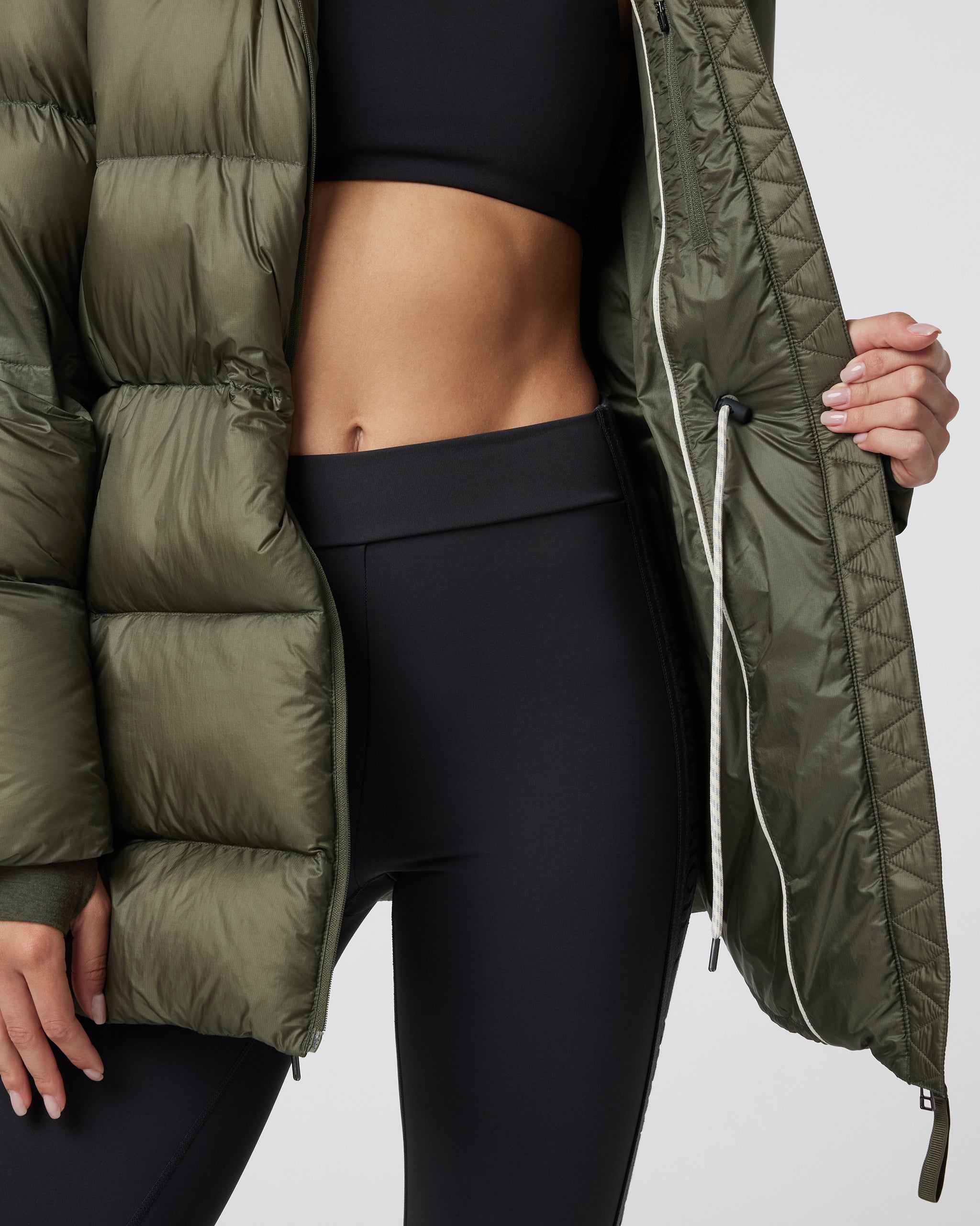 Vail Long Down Jacket | Oregano