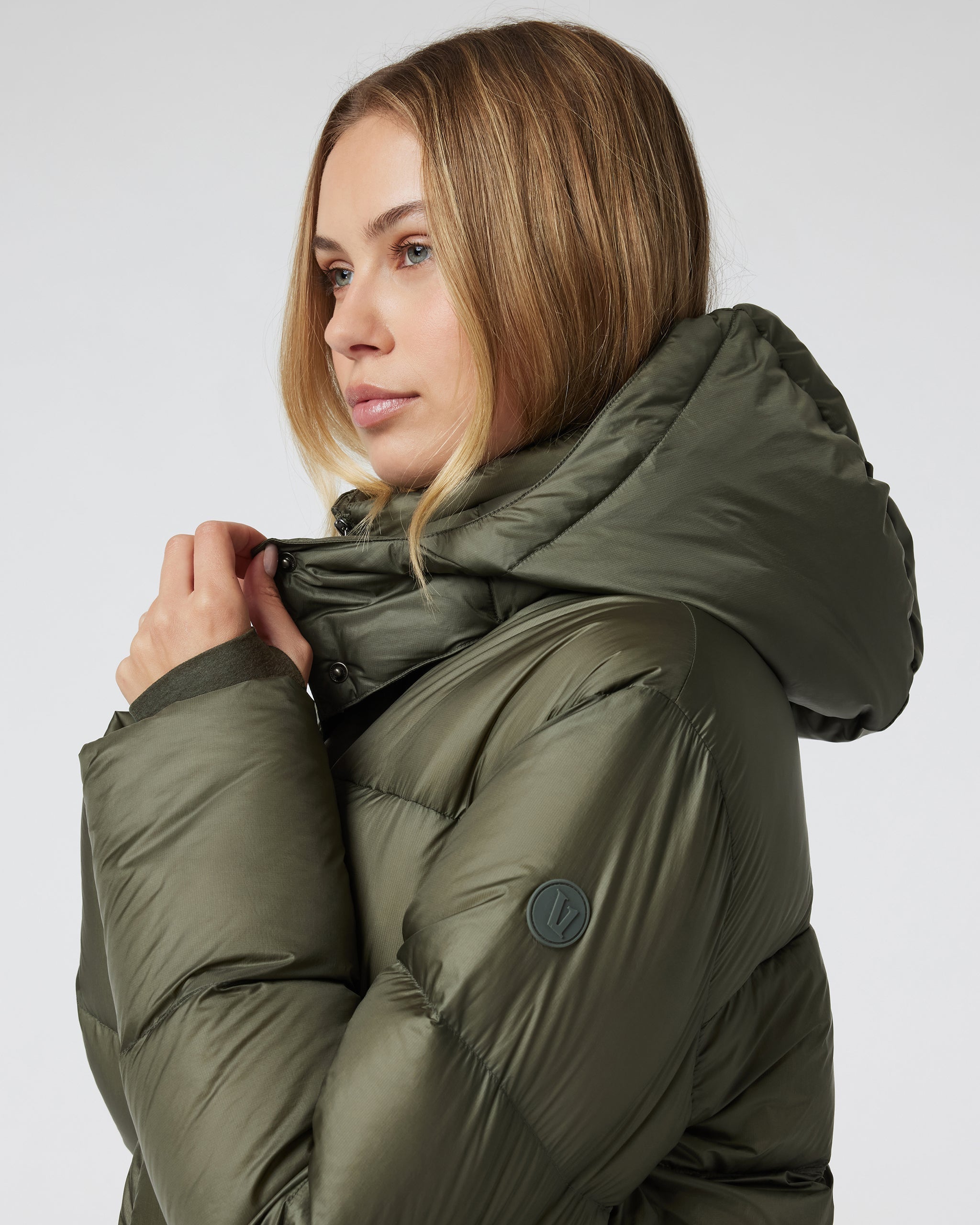Vail Long Down Jacket | Oregano