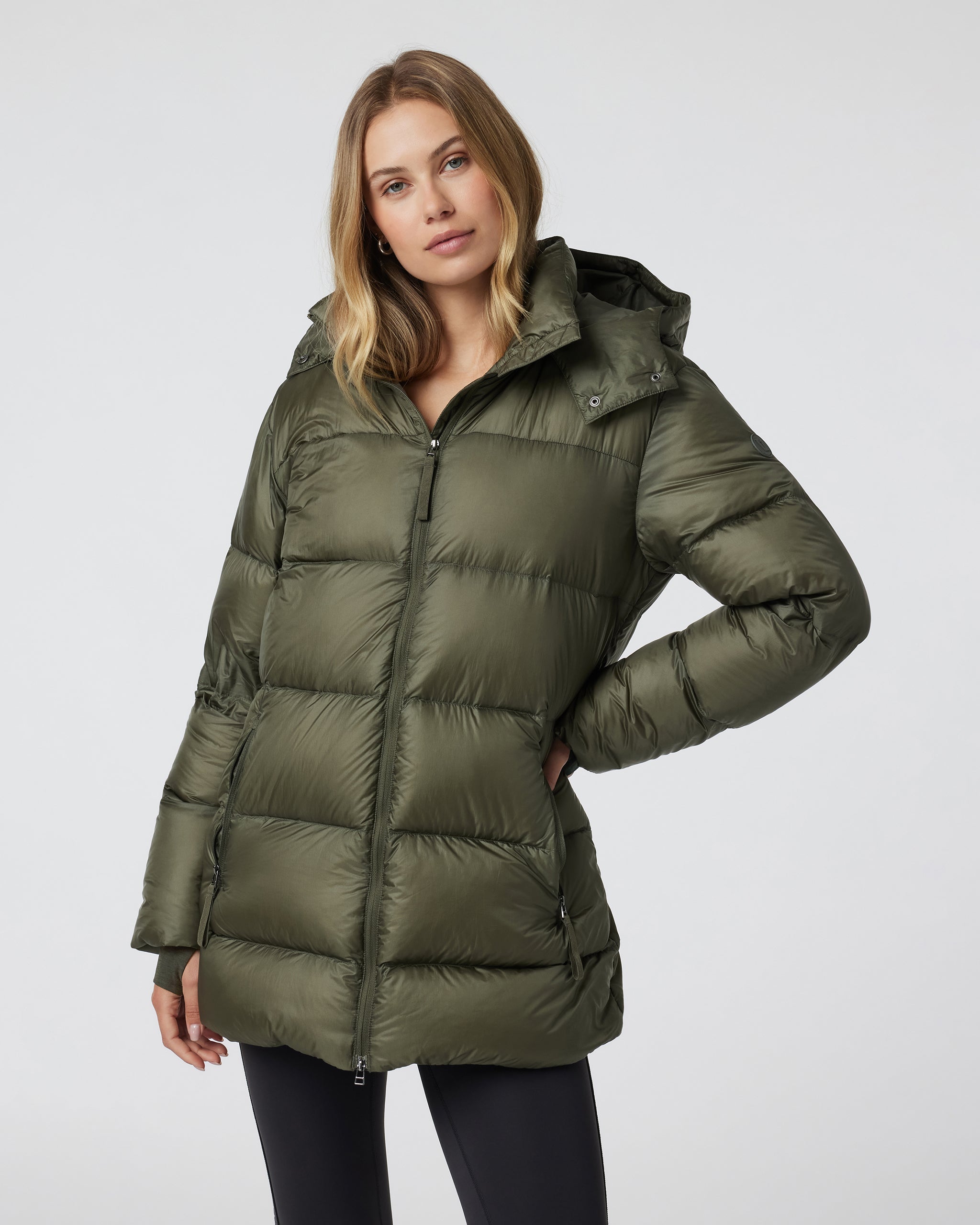 Vail Long Down Jacket | Oregano