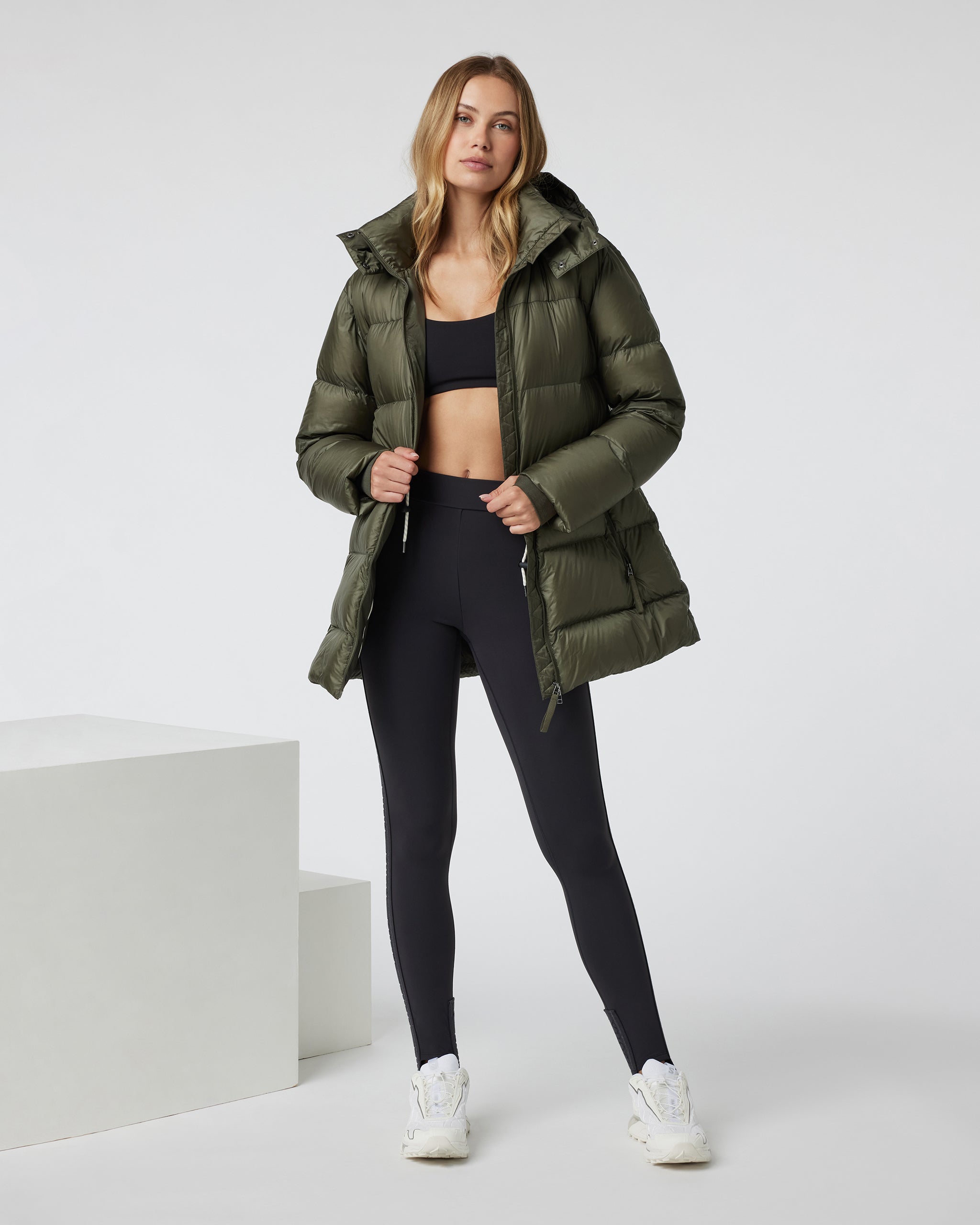 Vail Long Down Jacket | Oregano