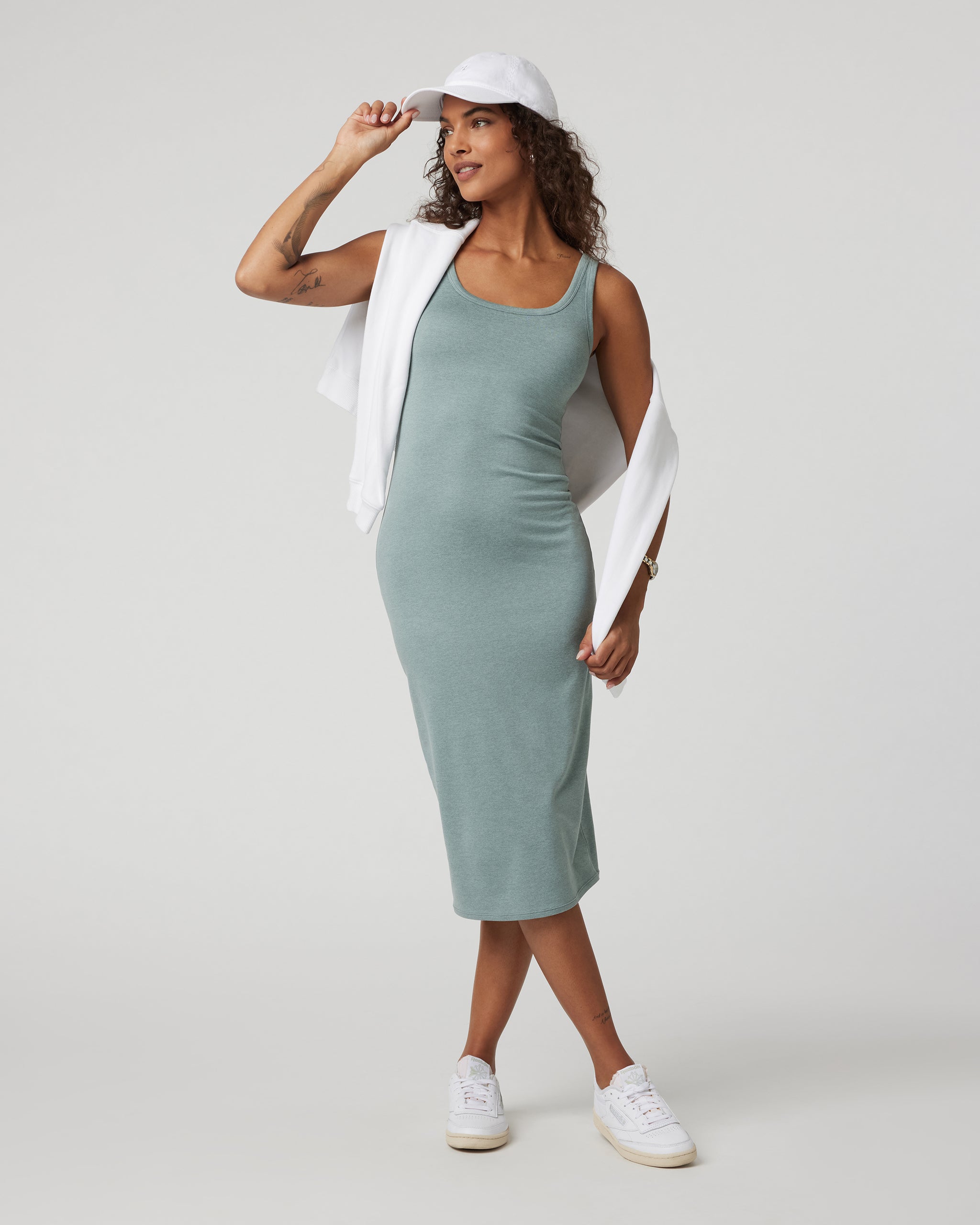 Halo Essential Dress | Vintage Pistachio Heather