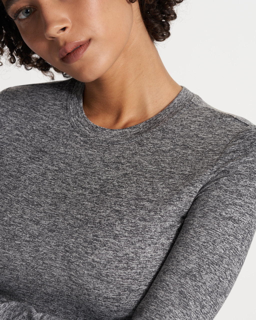 Long Sleeve Halo Essential Dress | Heather Grey