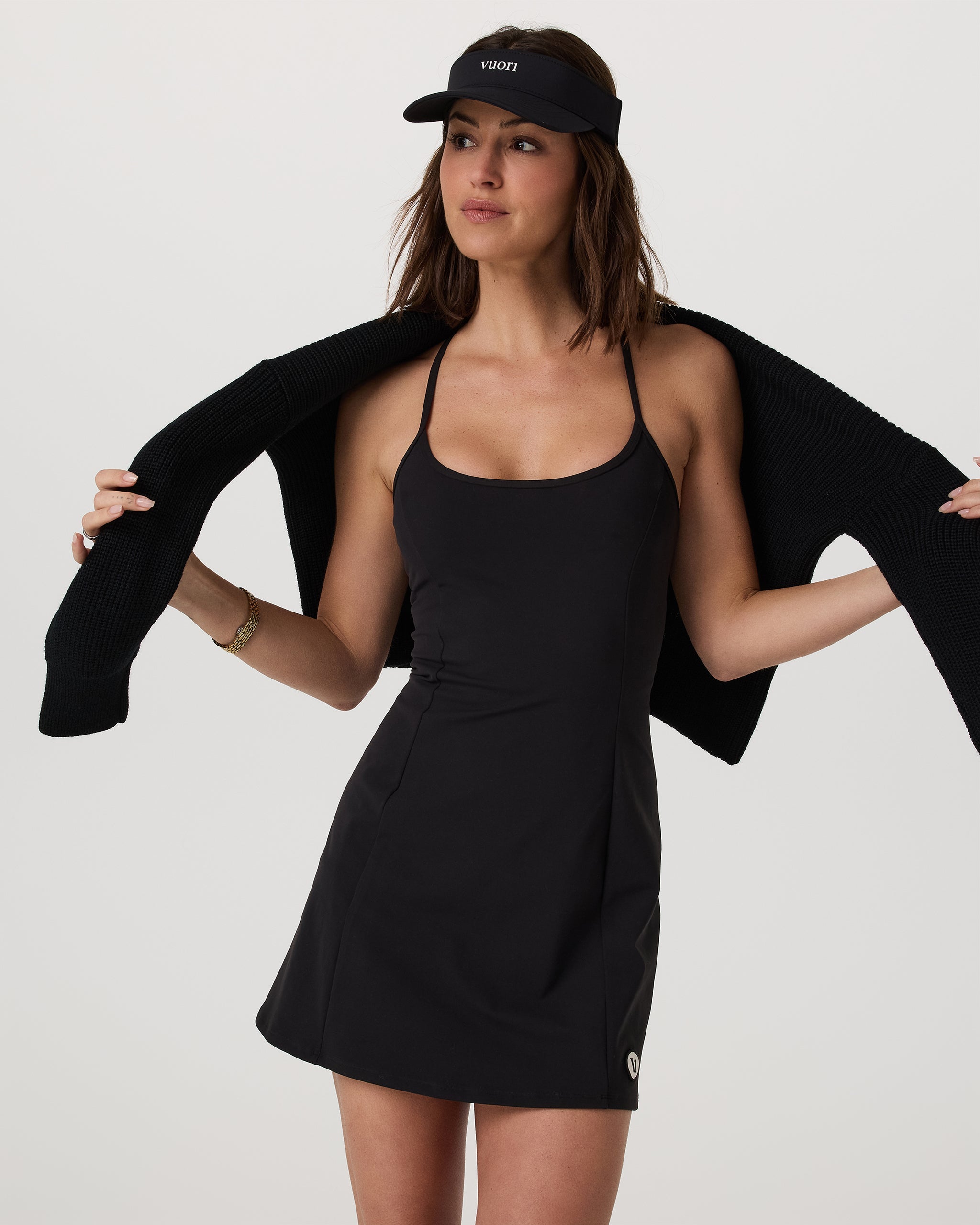 One Shot Tennis Dress | Black