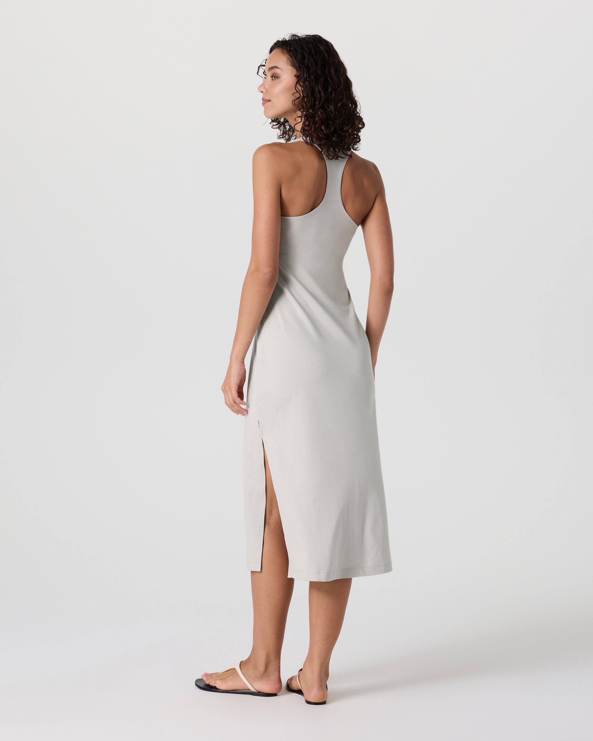 Halo Racerback Dress | Ecru Heather