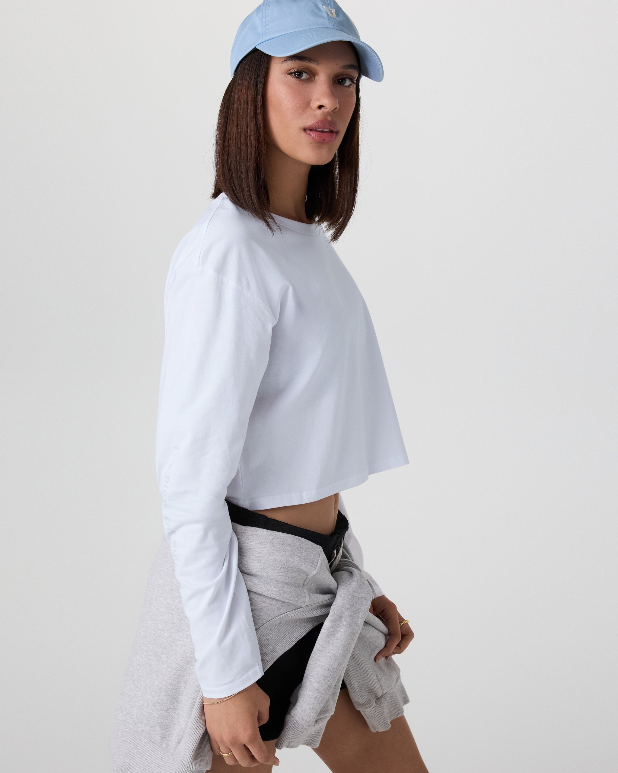 The Rise The Shine Long Sleeve Tee | White