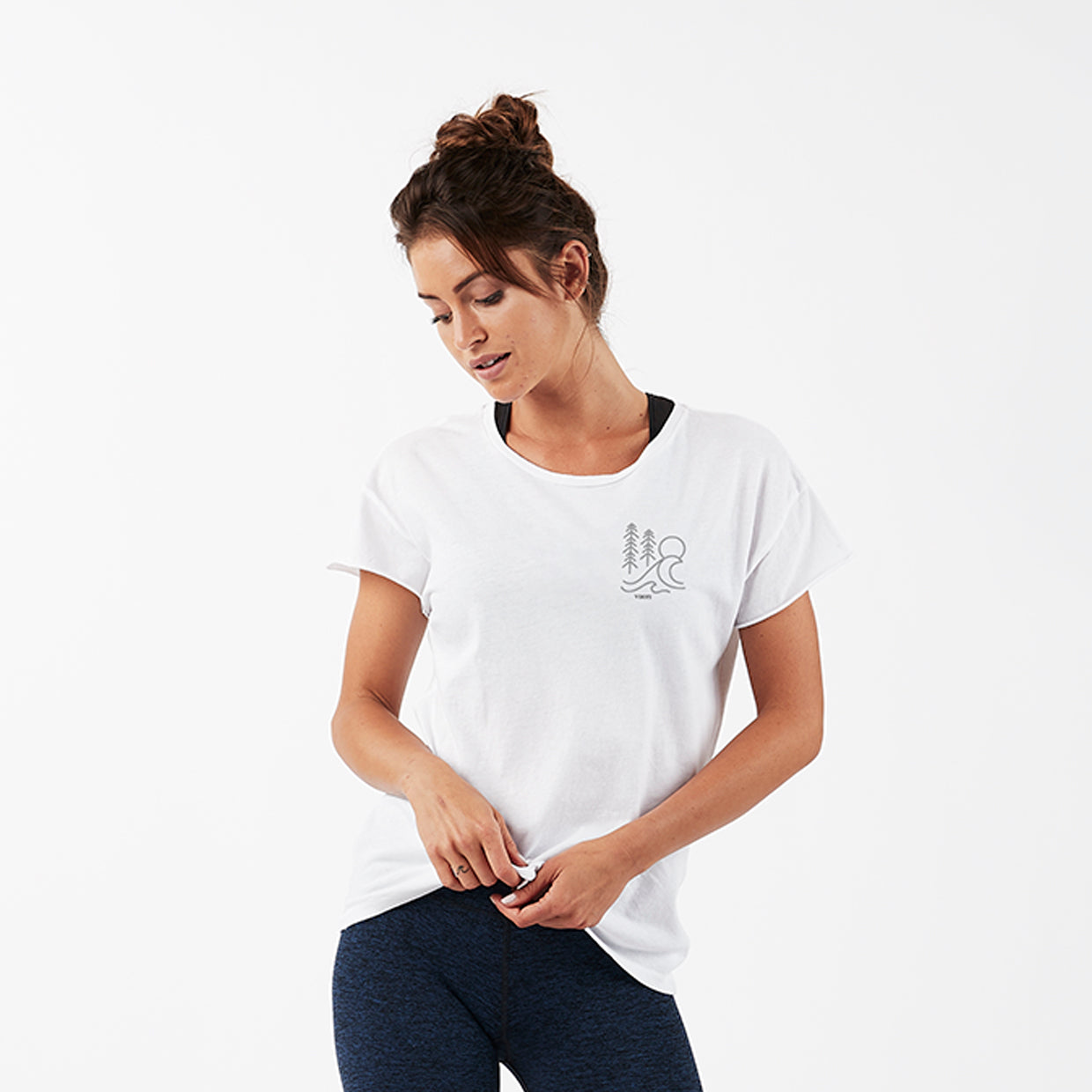 Trees & Seas Tee | Solid White