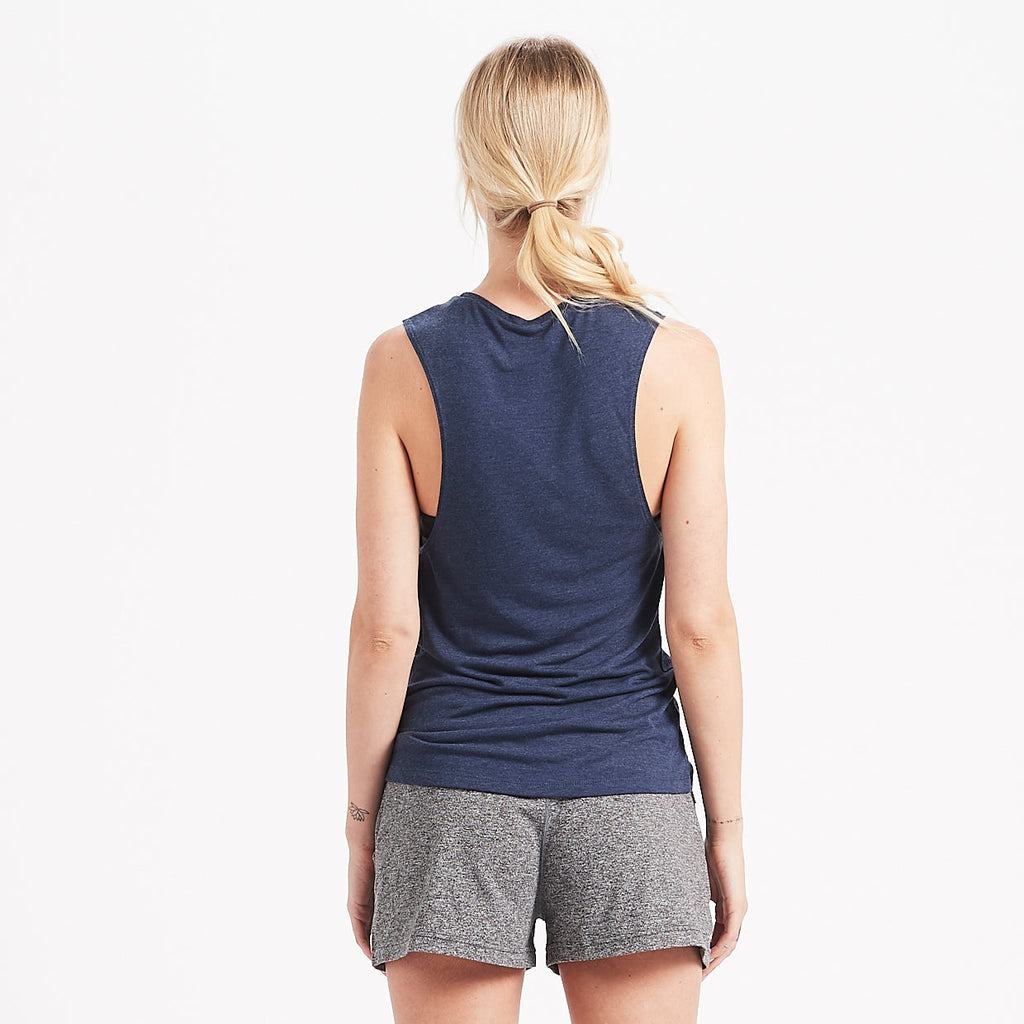 Live By The Sun Tank | Navy Heather