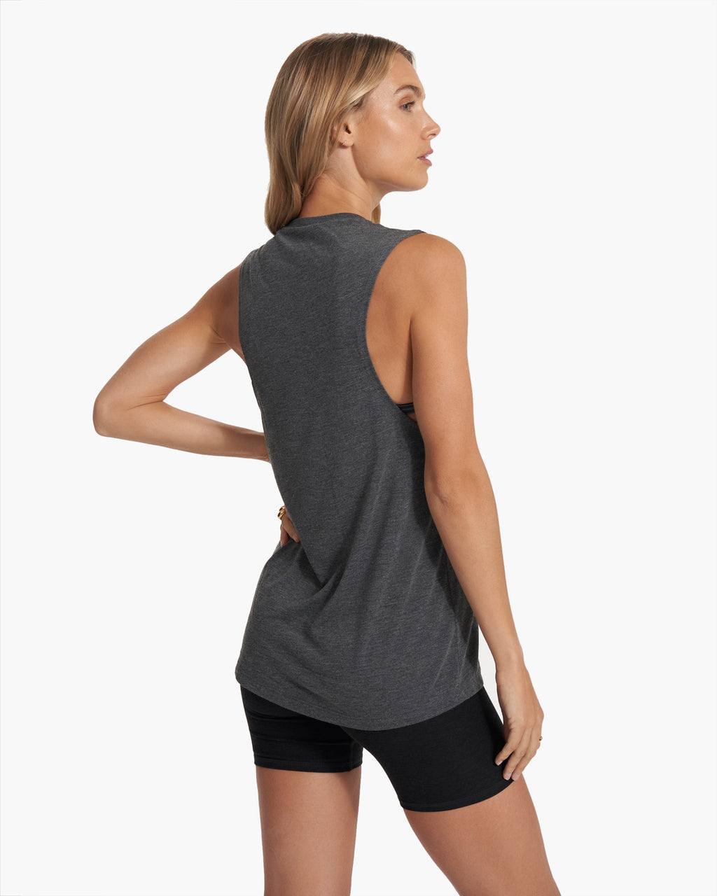 The Rise The Shine Tank | Dark Heather Grey