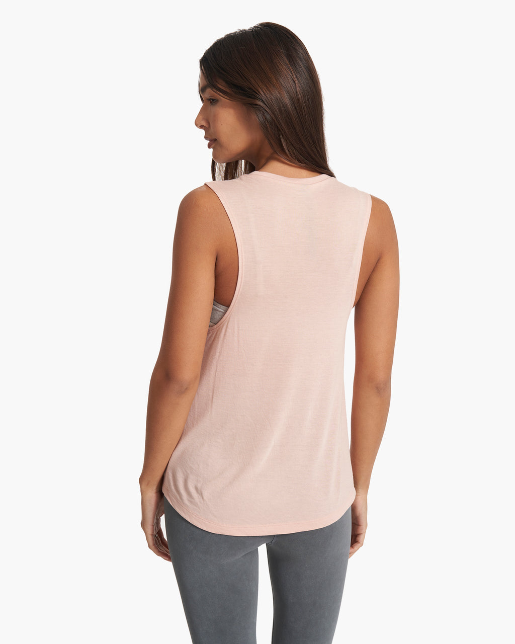 The Rise The Shine Tank | Peach Heather