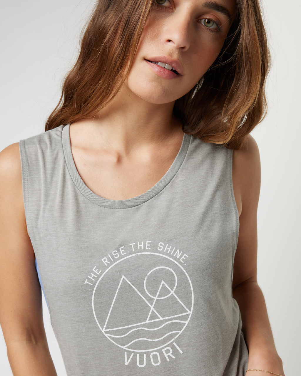 The Rise The Shine Tank | Stone Heather