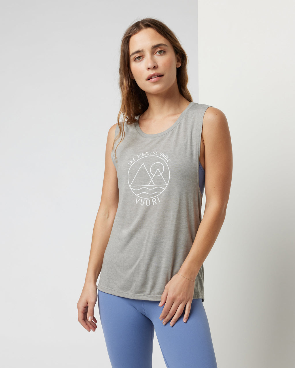 The Rise The Shine Tank | Stone Heather