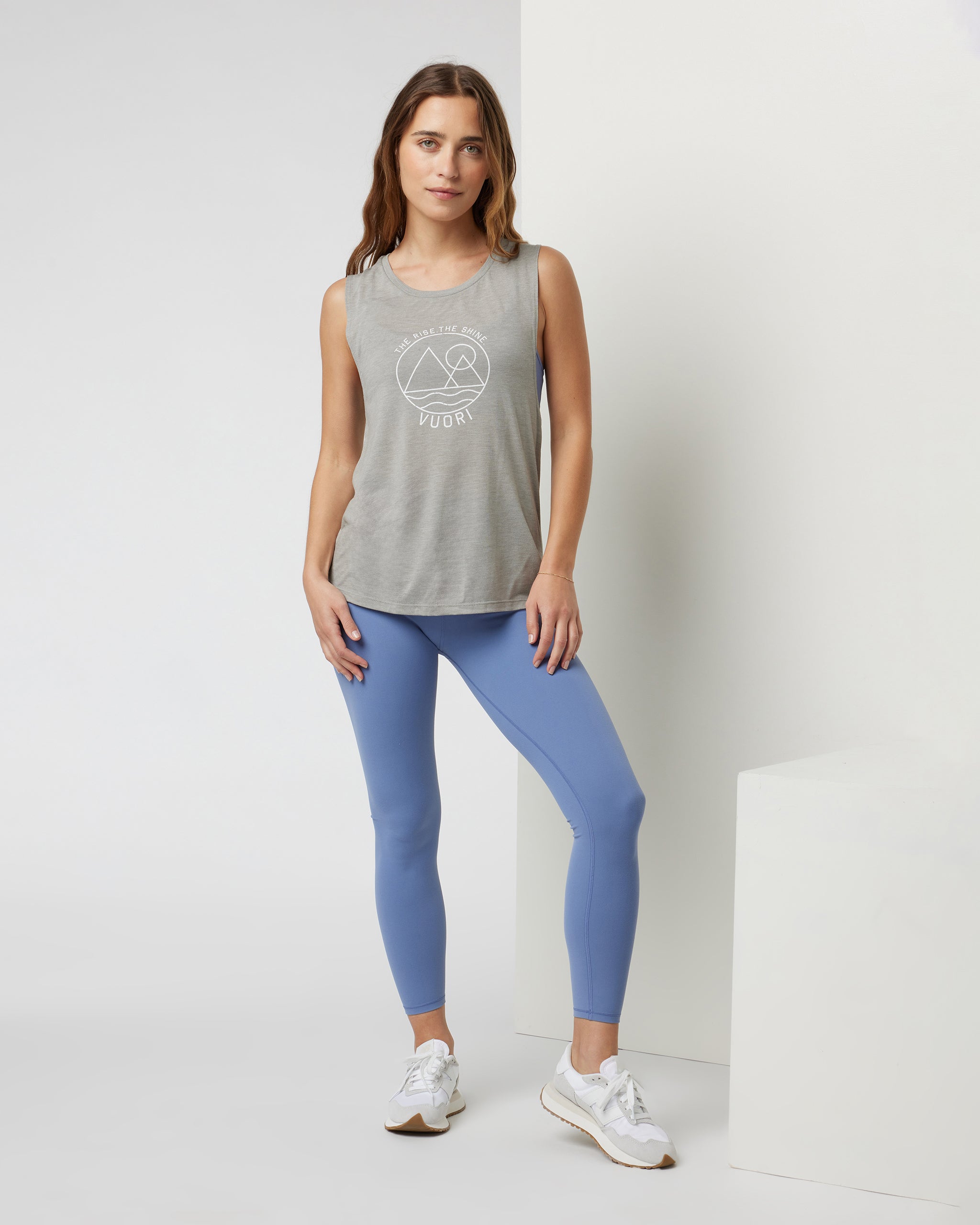 The Rise The Shine Tank | Stone Heather