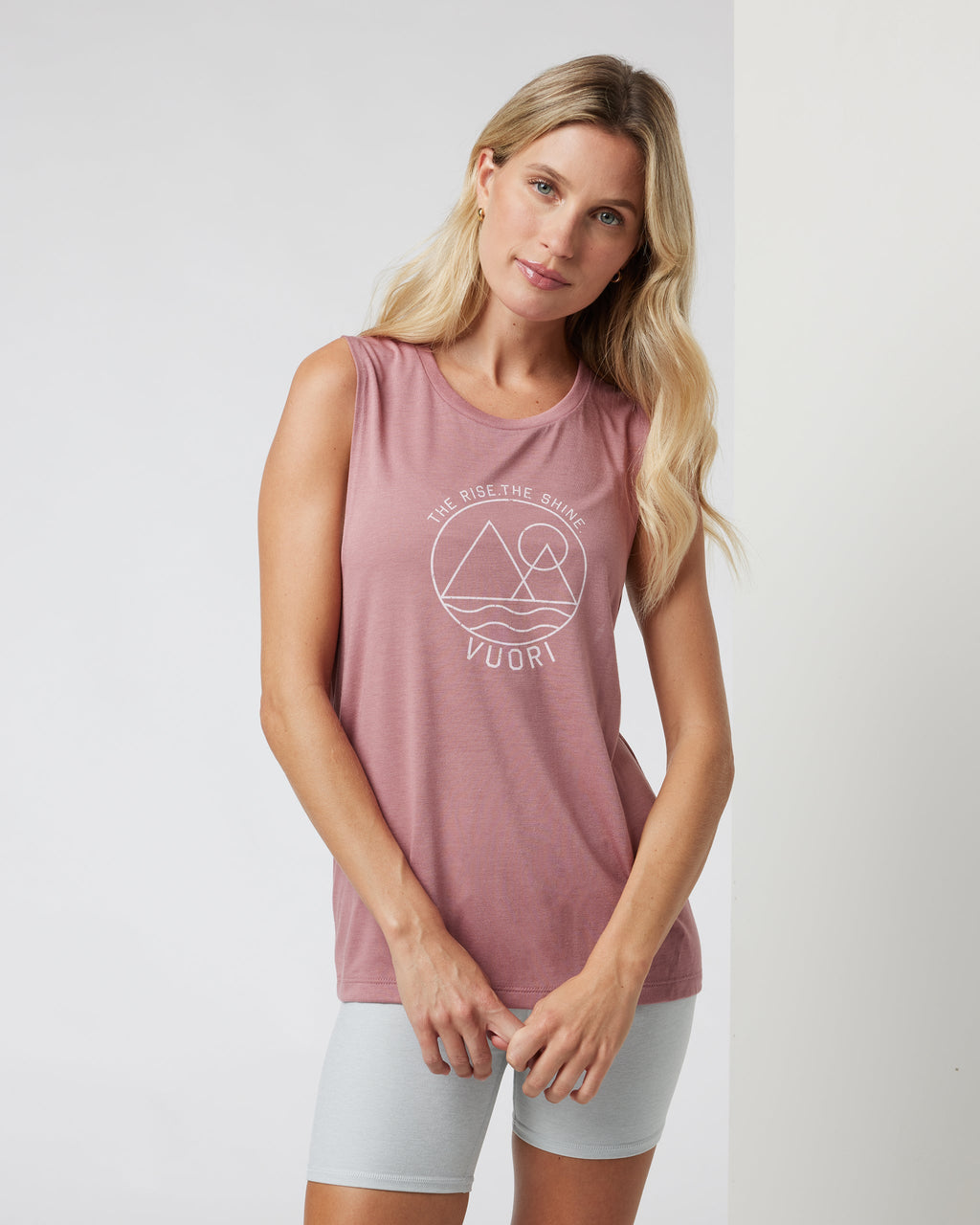 The Rise The Shine Tank | Mauve