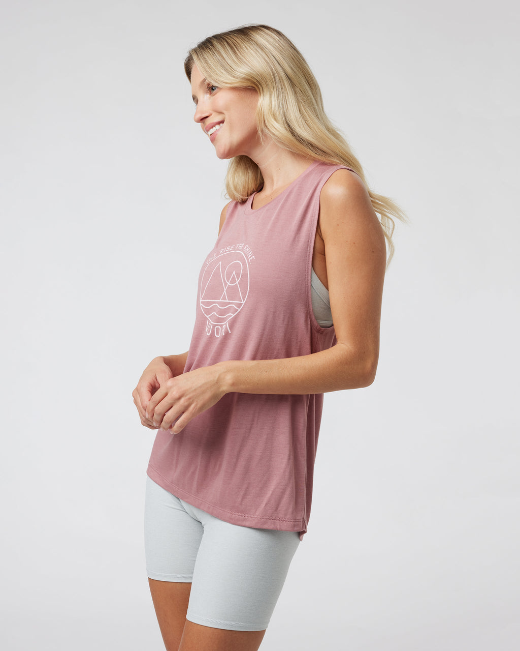 The Rise The Shine Tank | Mauve