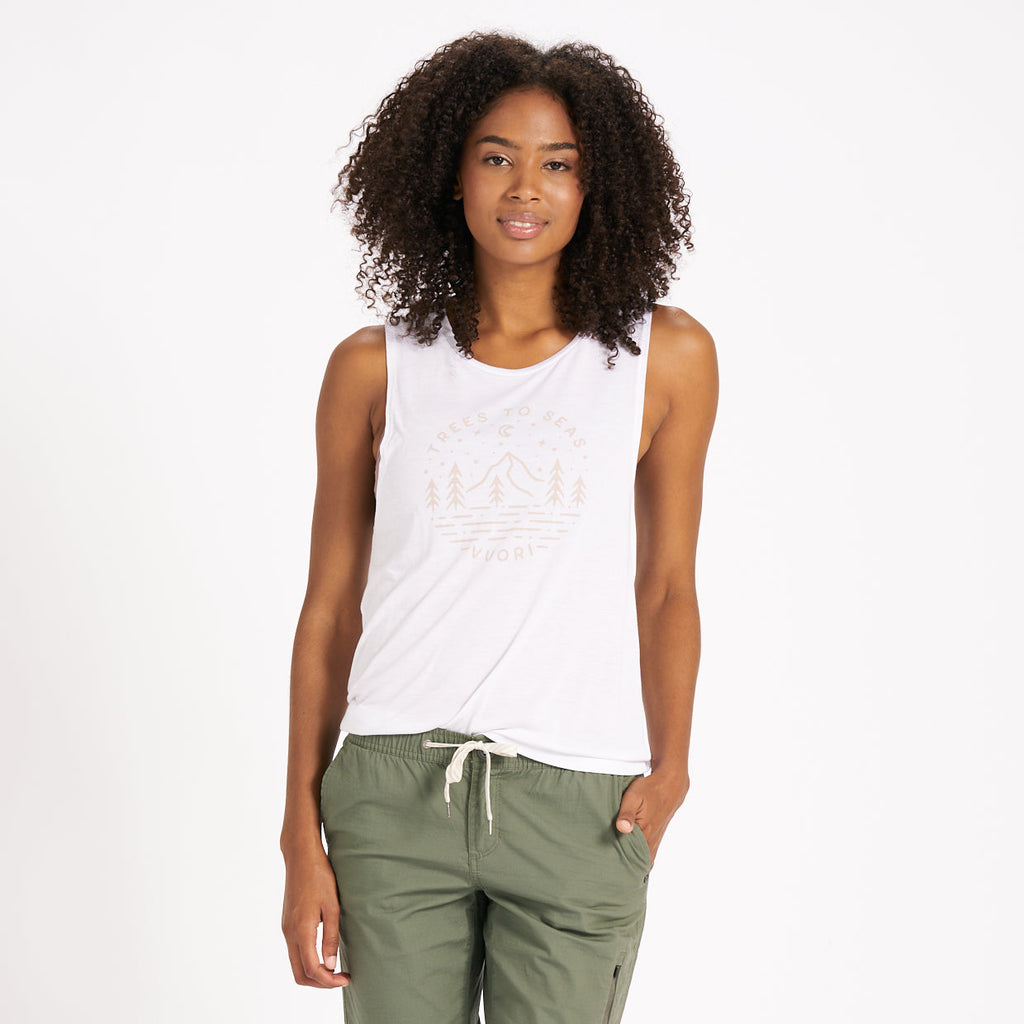 Trees to Seas Tank | White