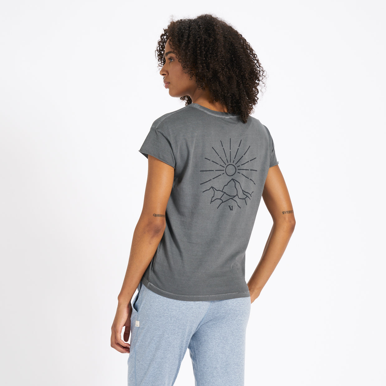 Land to Sea Tee | Charcoal